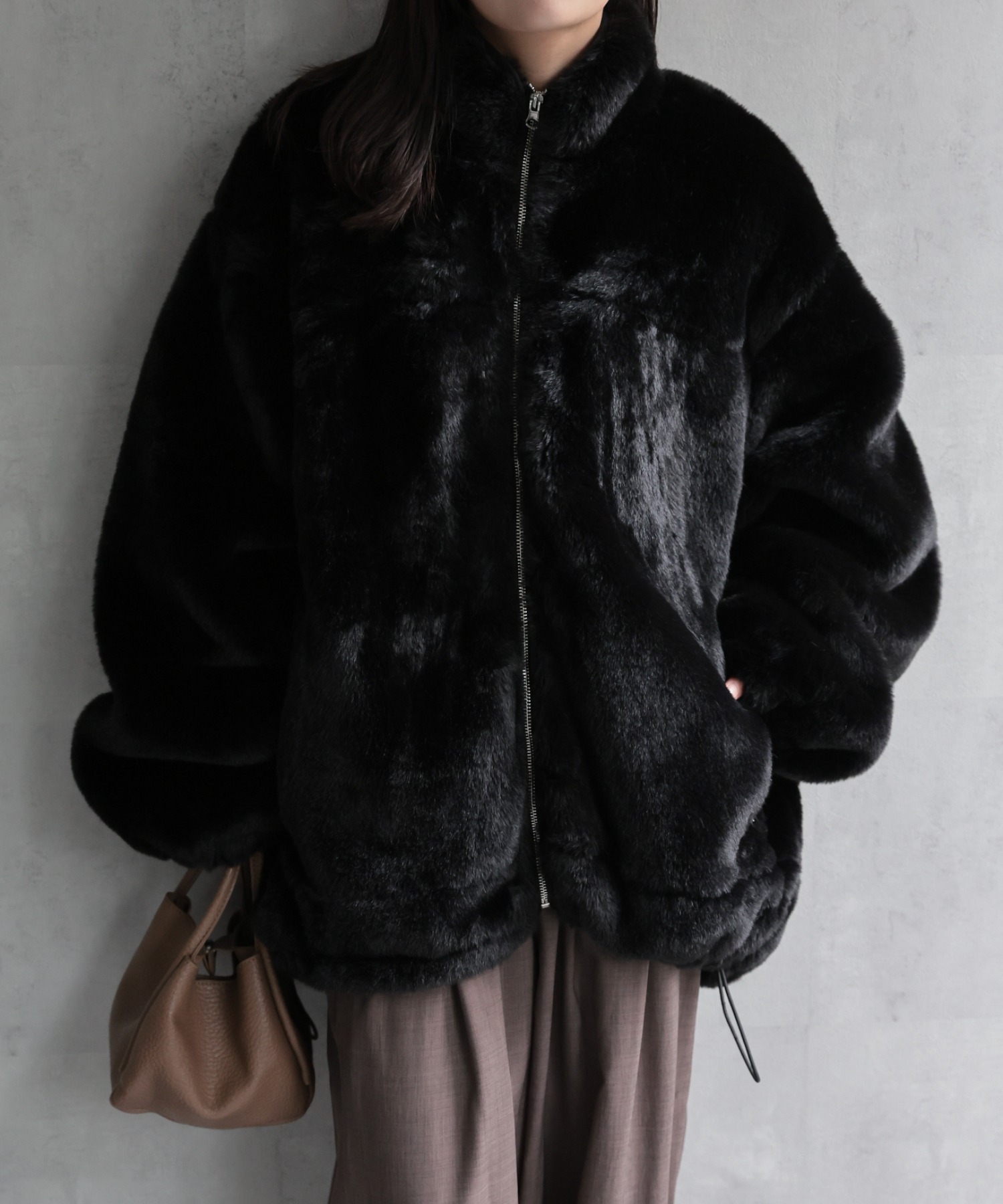 model：156cm 着用サイズ：FREE