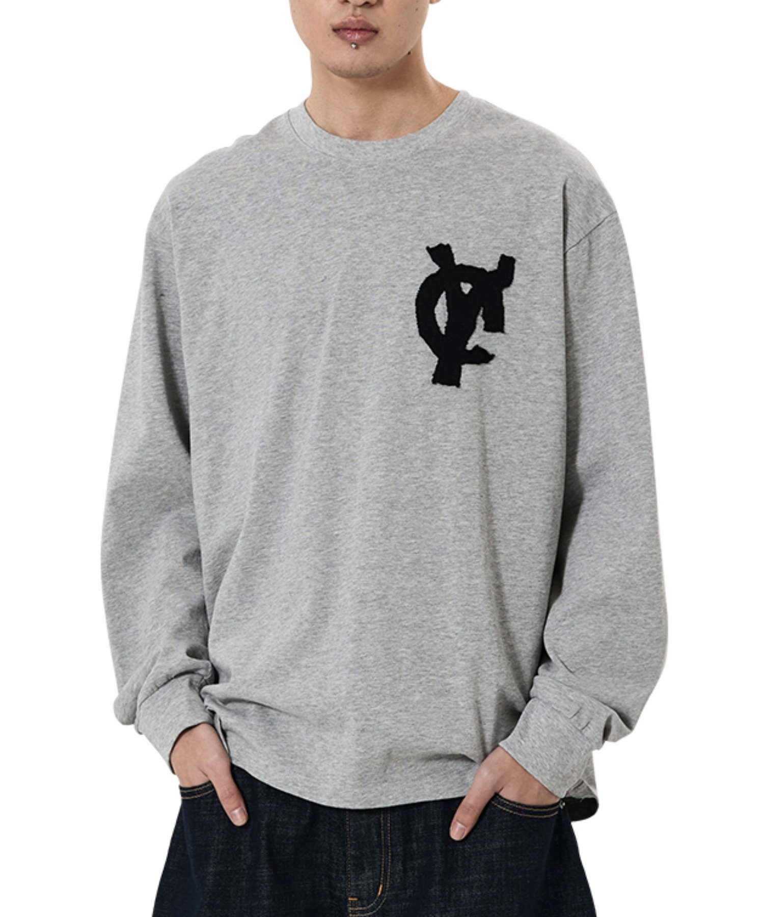 OYオーダーページ•*¨*•.¸¸♬ OY/オーワイ』LOGO PATCH L/S TEE/ロゴパッチ長袖Tシャツ Openyard│A