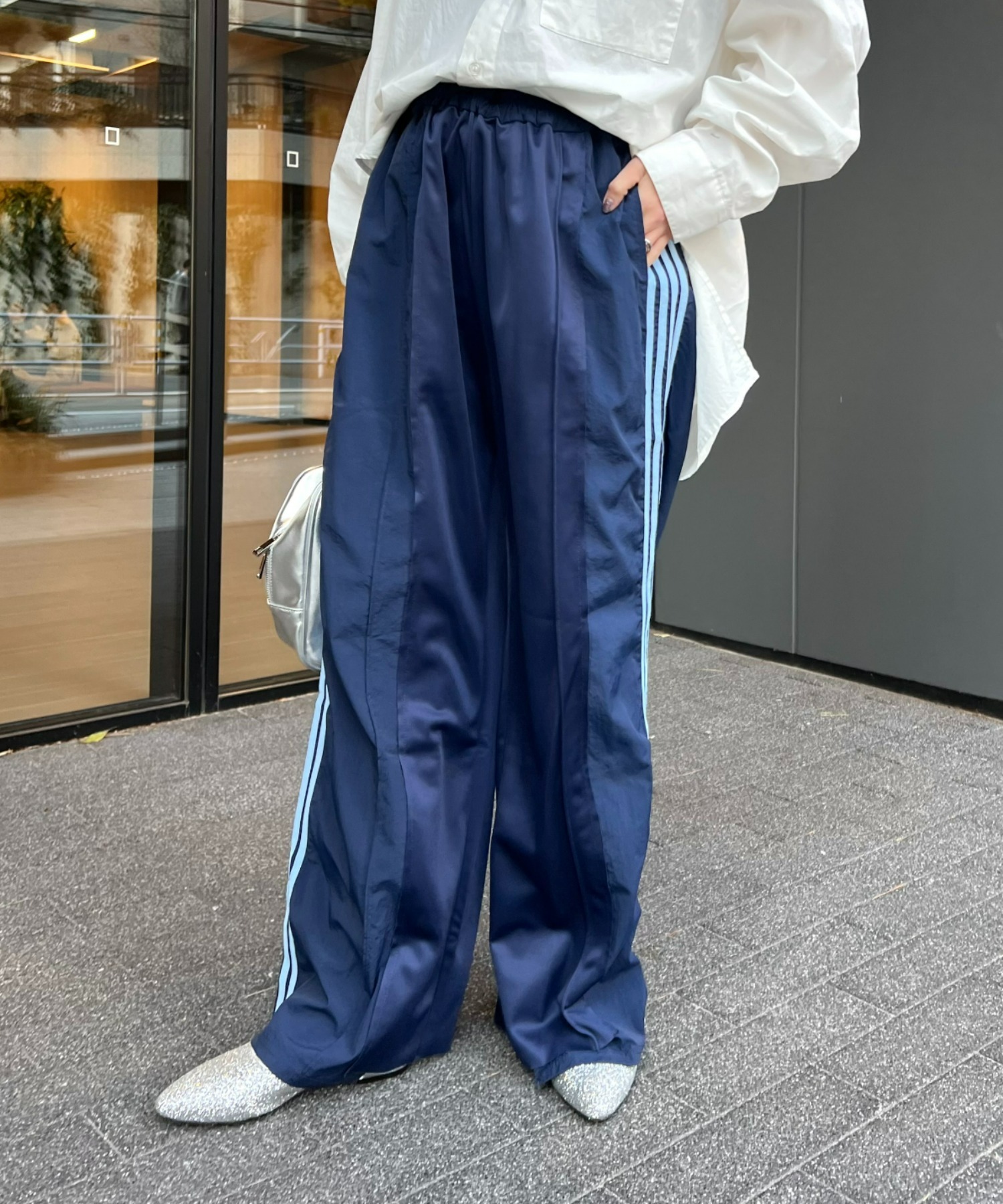 スウェットパンツ 新色追加 etsinta エシンタ リメイクトラックジャージーパンツ