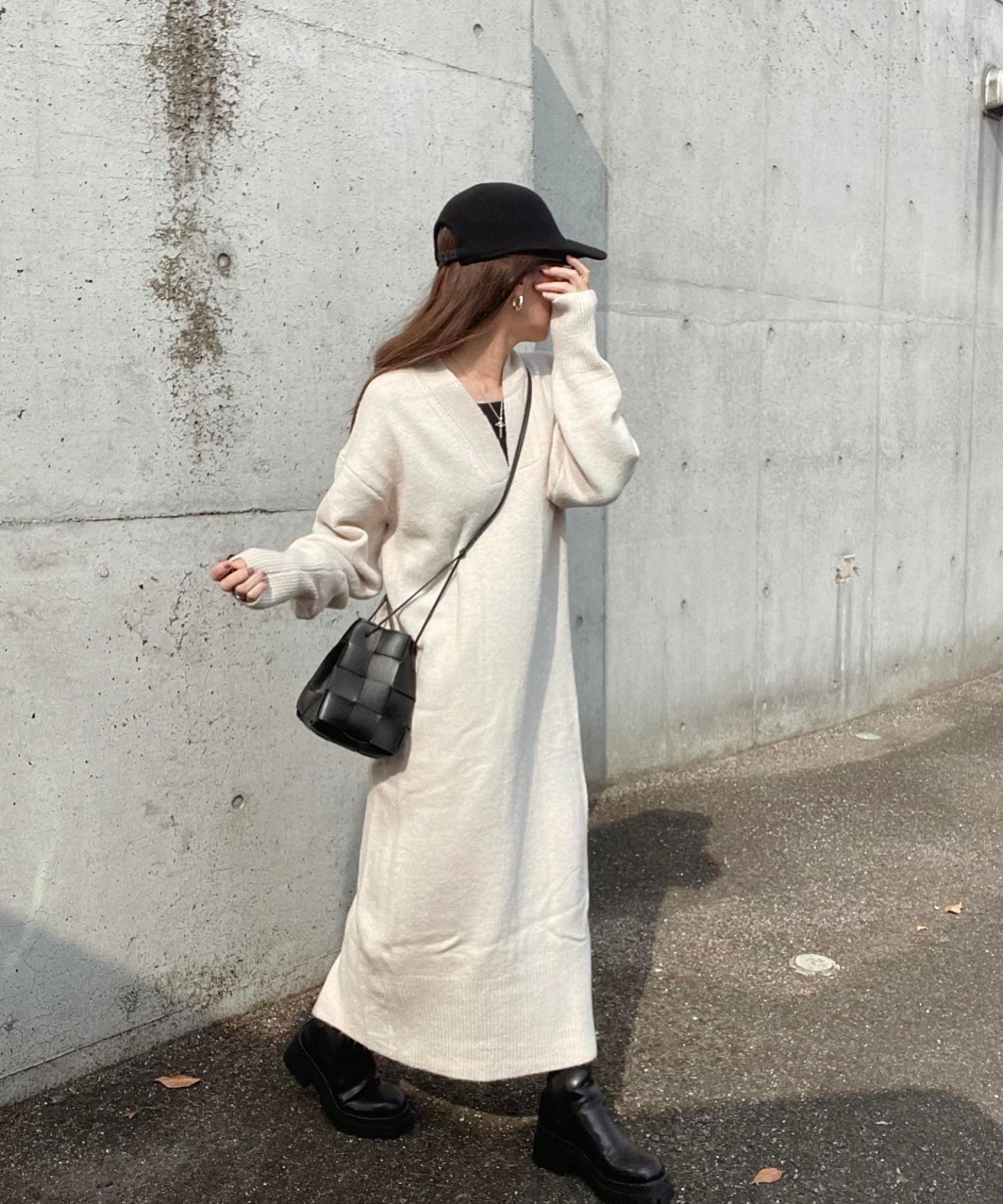 model：H158 着用サイズ：FREE
