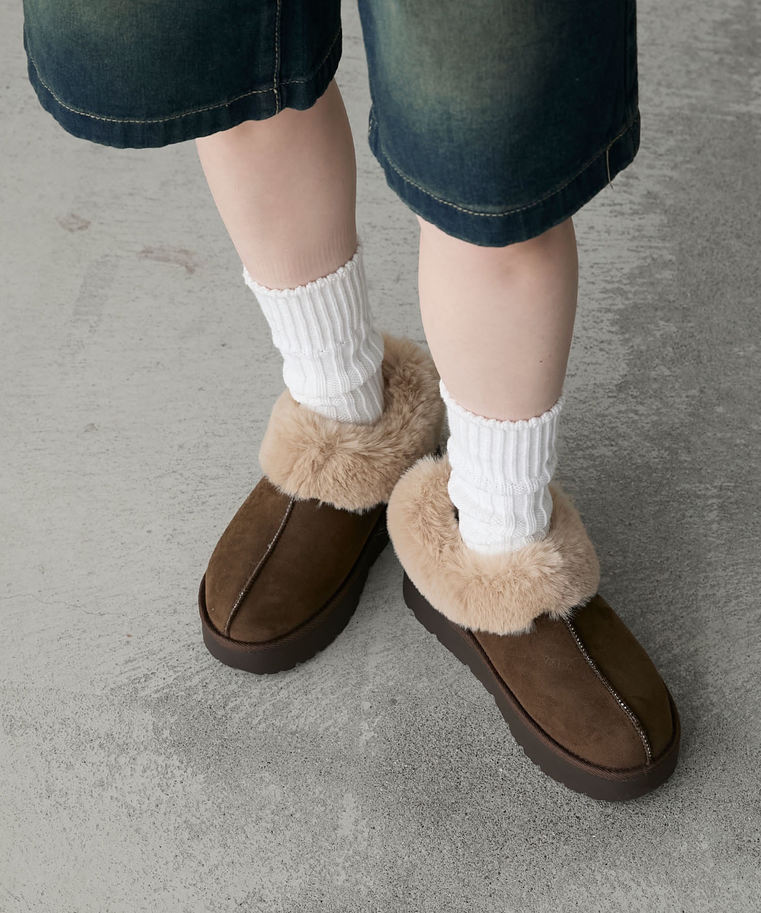 forksy.】厚底ステッチショートブーツ forksy.│MONO-MART [モノマート