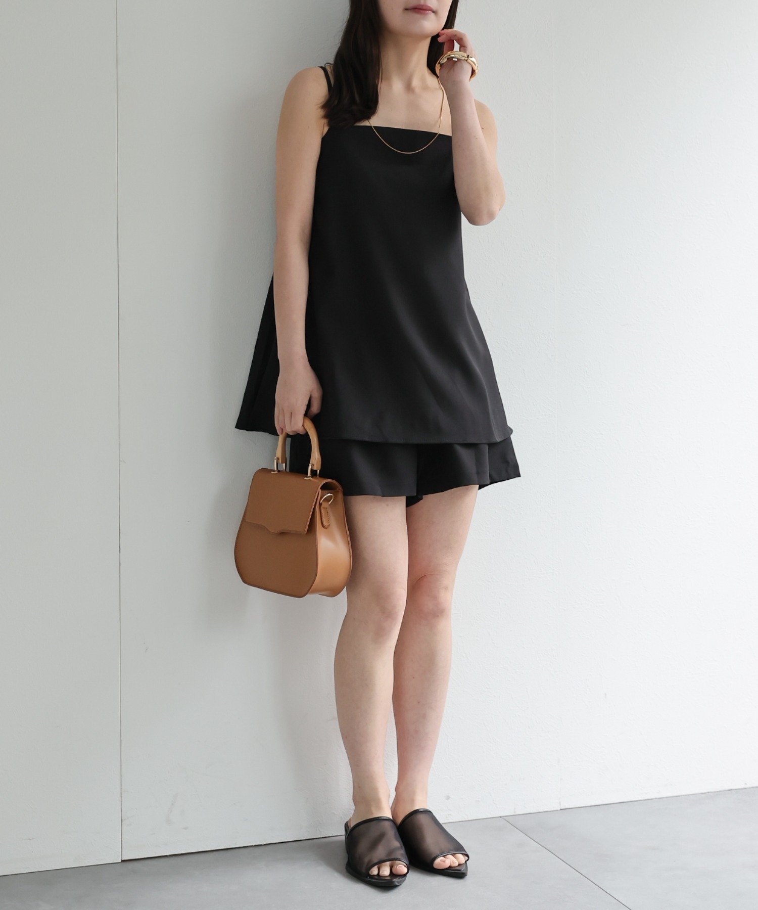 model：156cm 着用サイズ：FREE