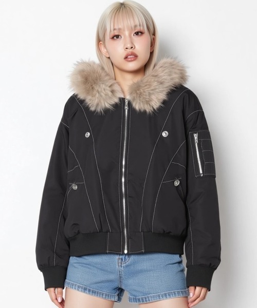 A'GEM/9 × .kom 『.kom/ドットケーオーエム』 【ファー取り外し可能