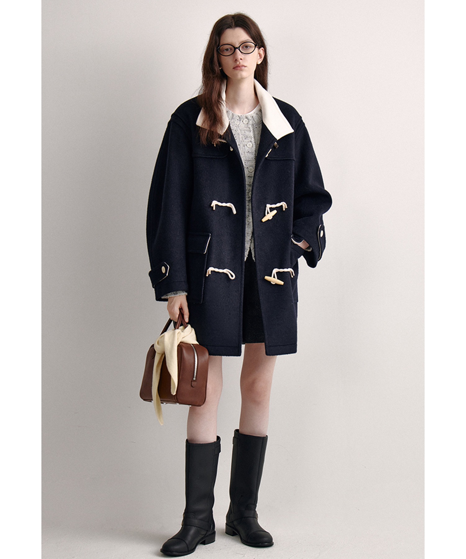 ウール×カシミヤ ダッフルコート EC24F／S
