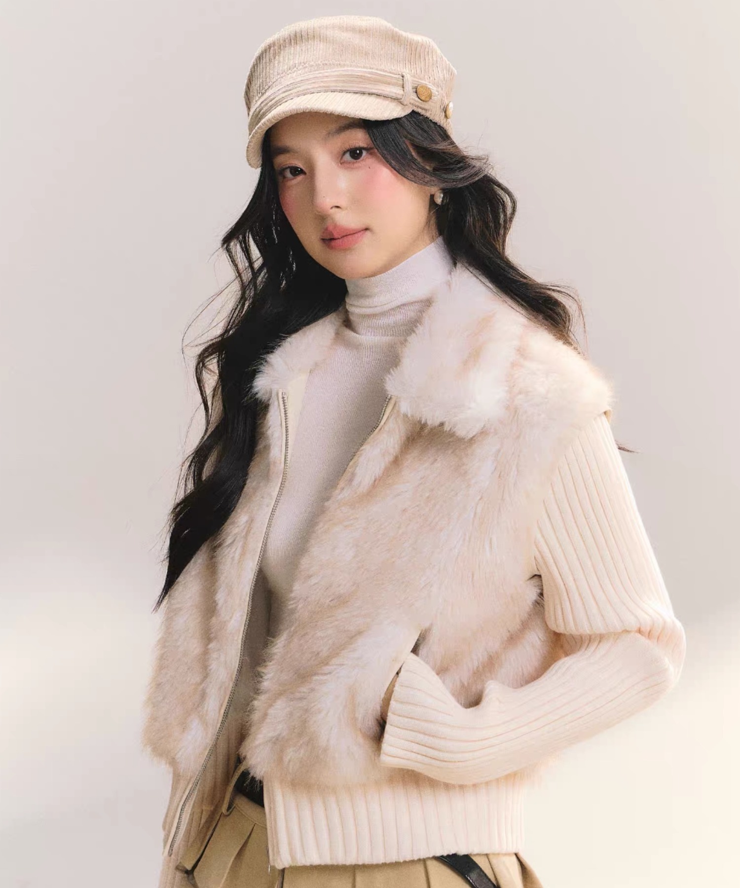 A'GEM/9 × .kom 『.kom/ドットケーオーエム』【Y2K】フェイクファー