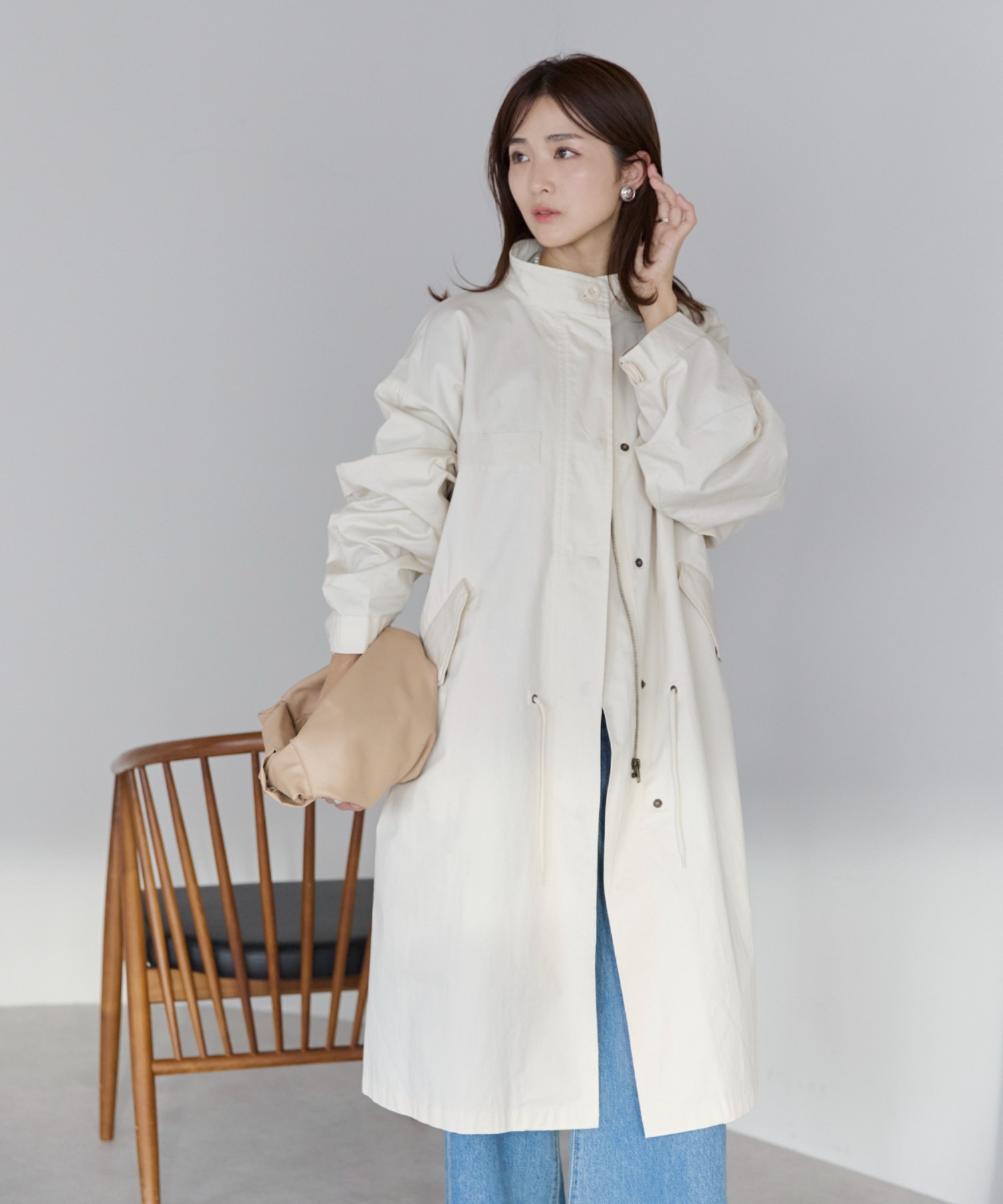 モデル：160cm 着用サイズ：Sサイズ