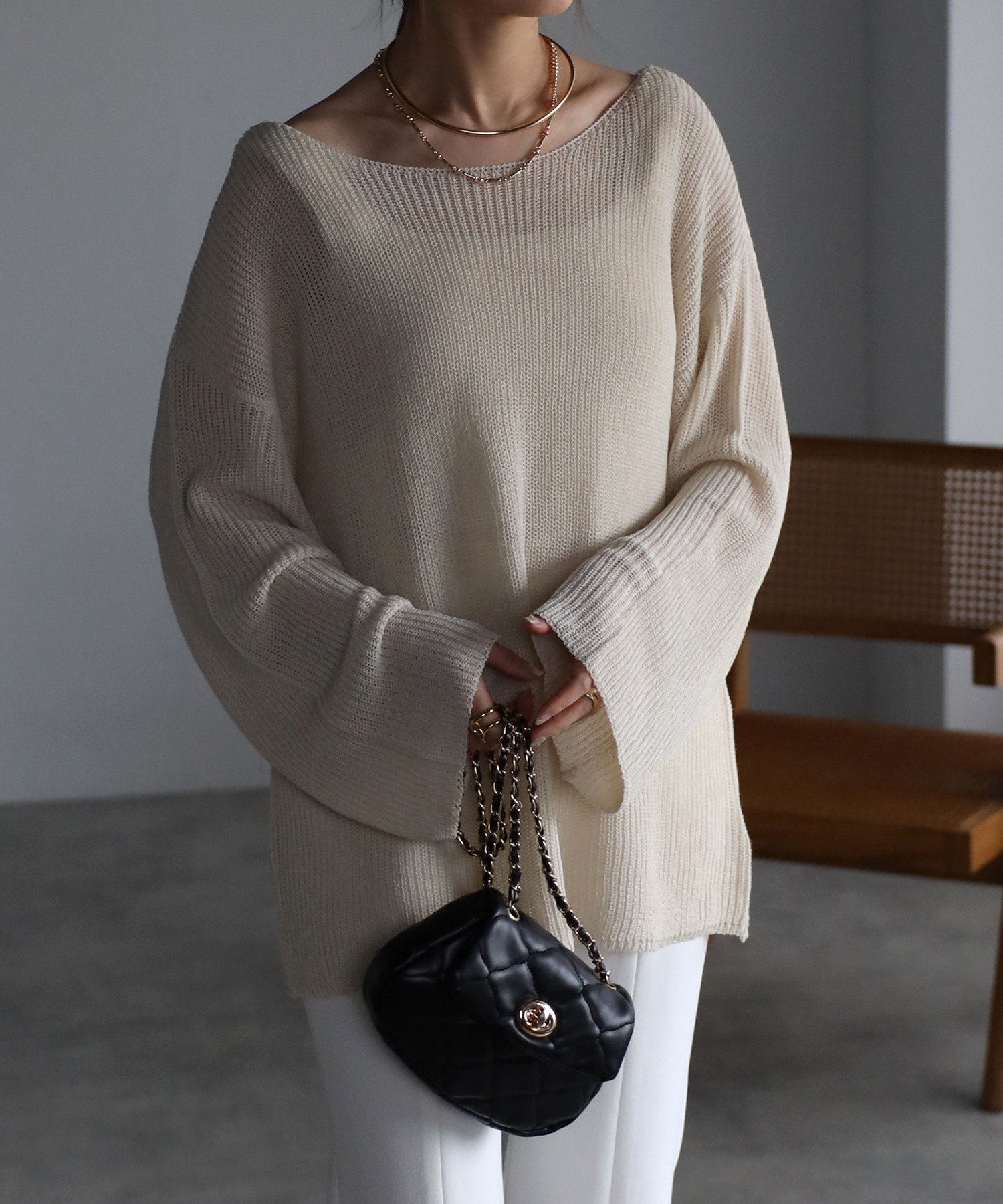 model：H158 着用サイズ：FREE