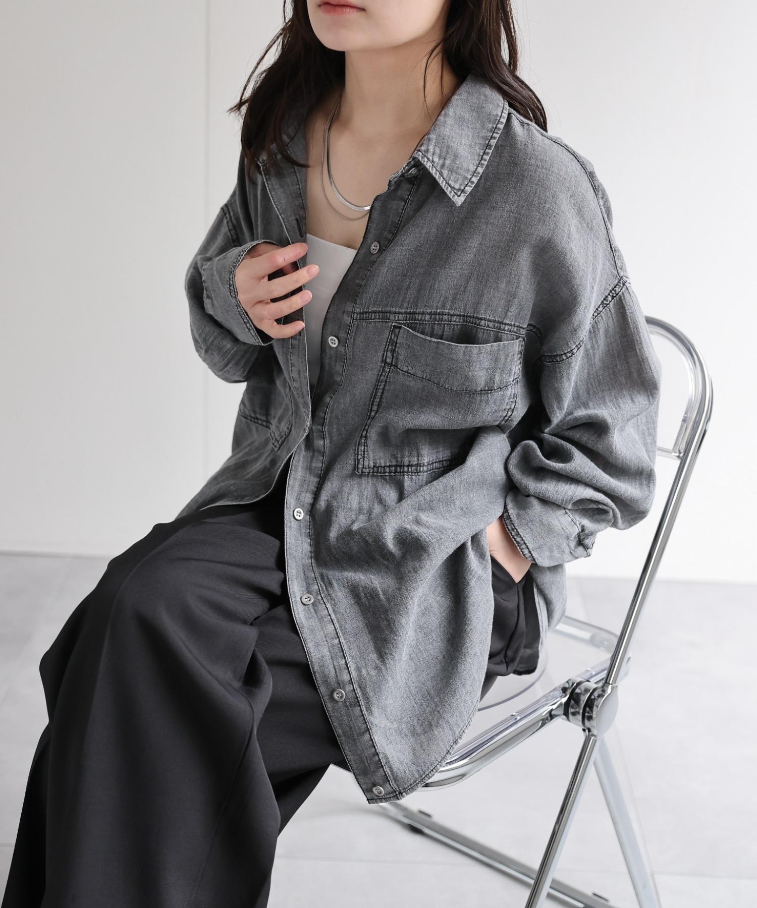 model：156cm 着用サイズ：FREE