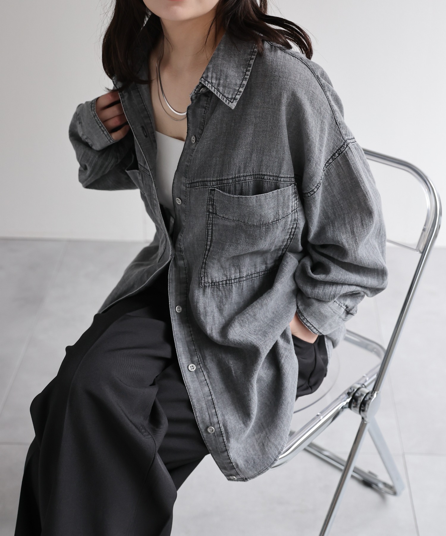 model：156cm 着用サイズ：FREE