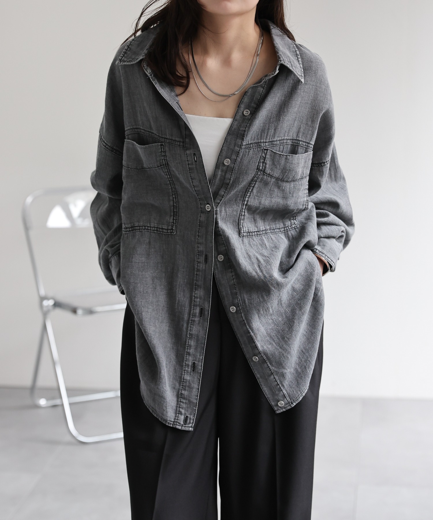 model：156cm 着用サイズ：FREE