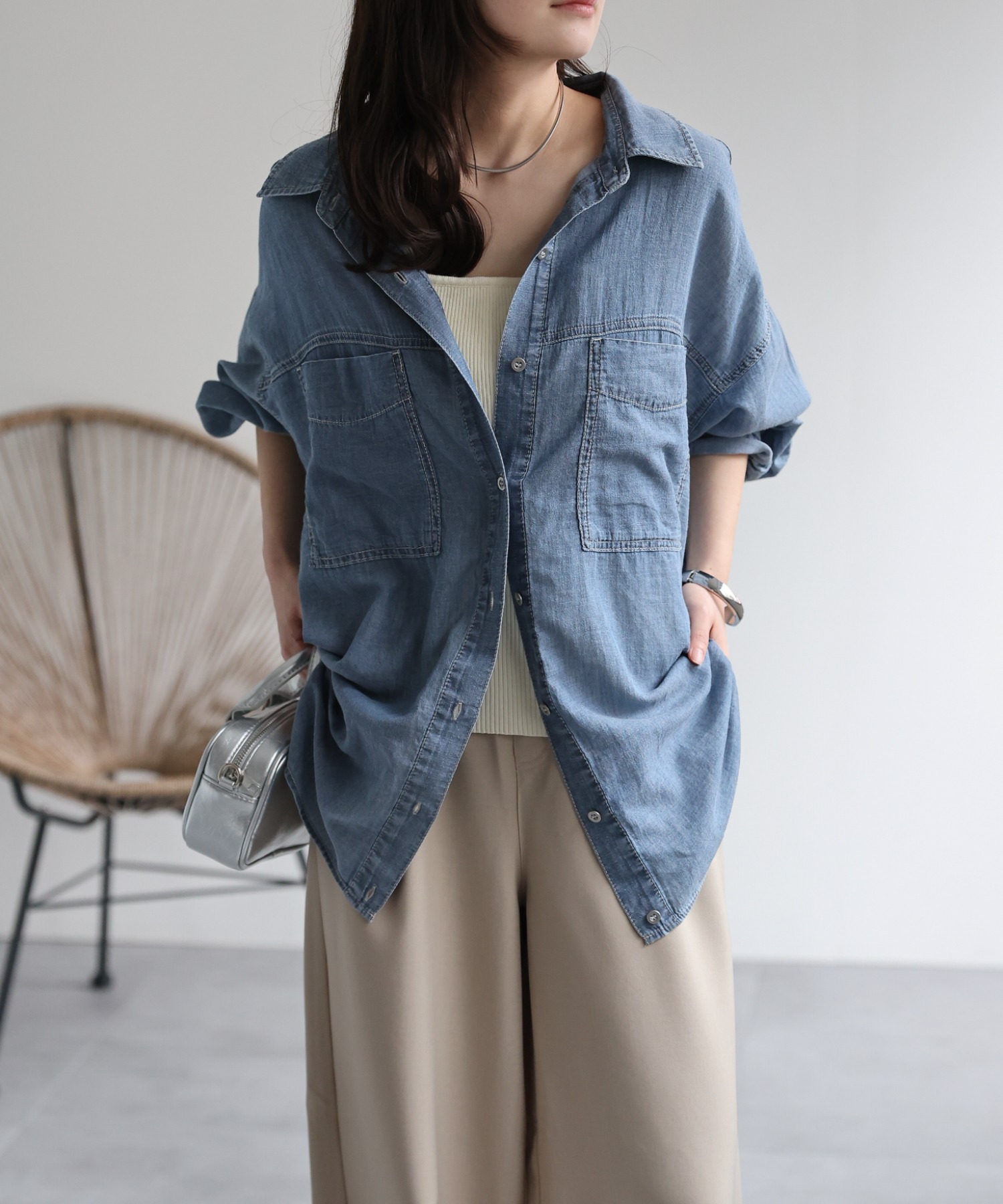 model：156cm 着用サイズ：FREE
