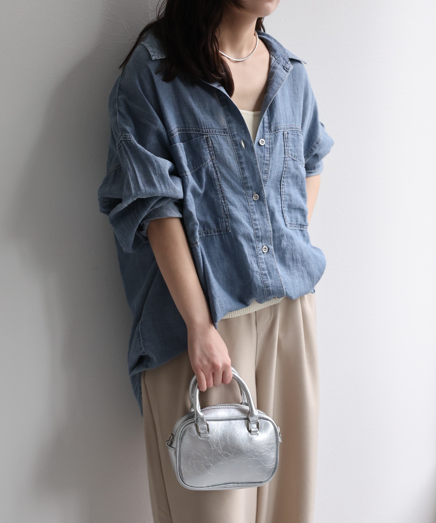 model：156cm 着用サイズ：FREE