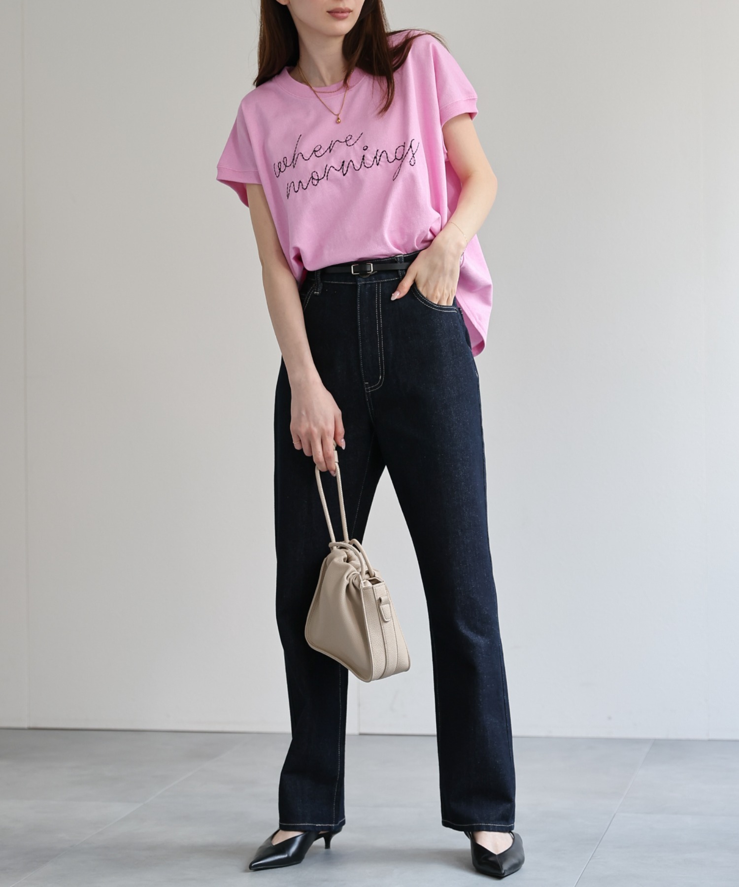 model：162cm 着用サイズ：F