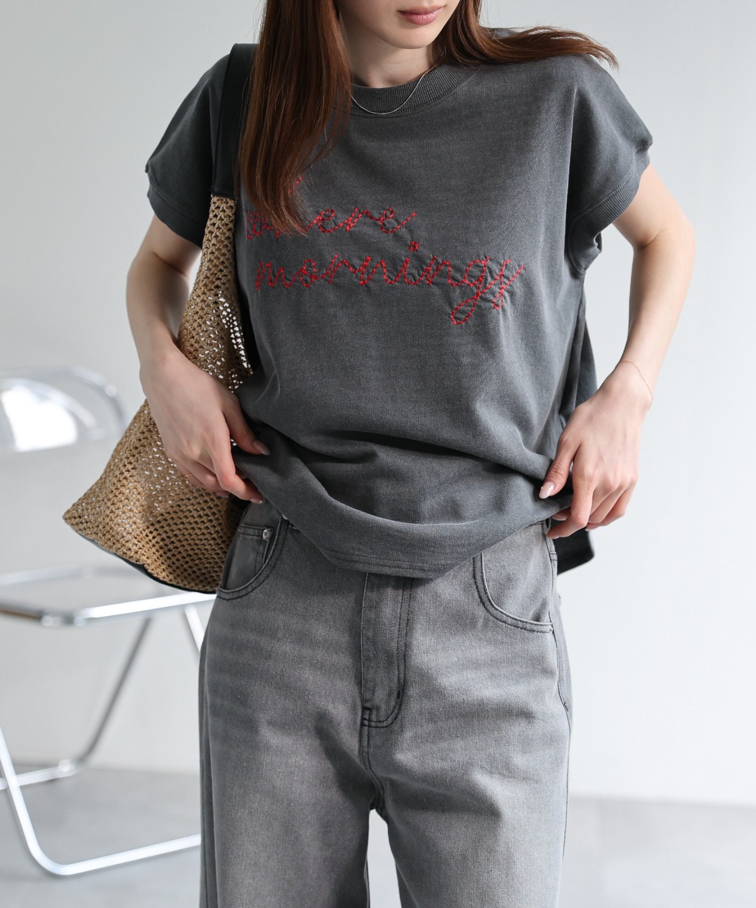 model：162cm 着用サイズ：F