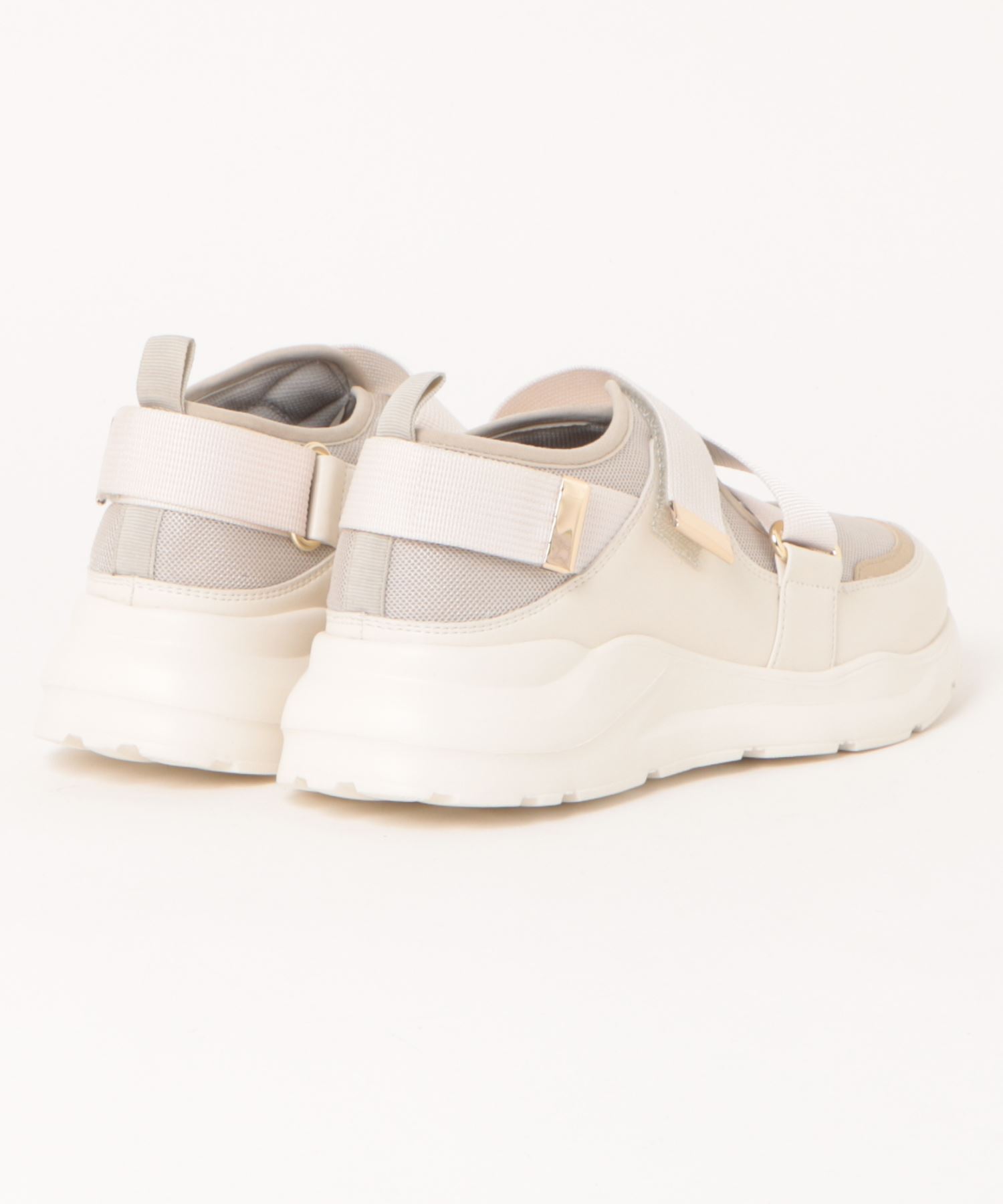 ベルクロ 厚底スニーカー blanc/bleu│Jeffrey Campbell