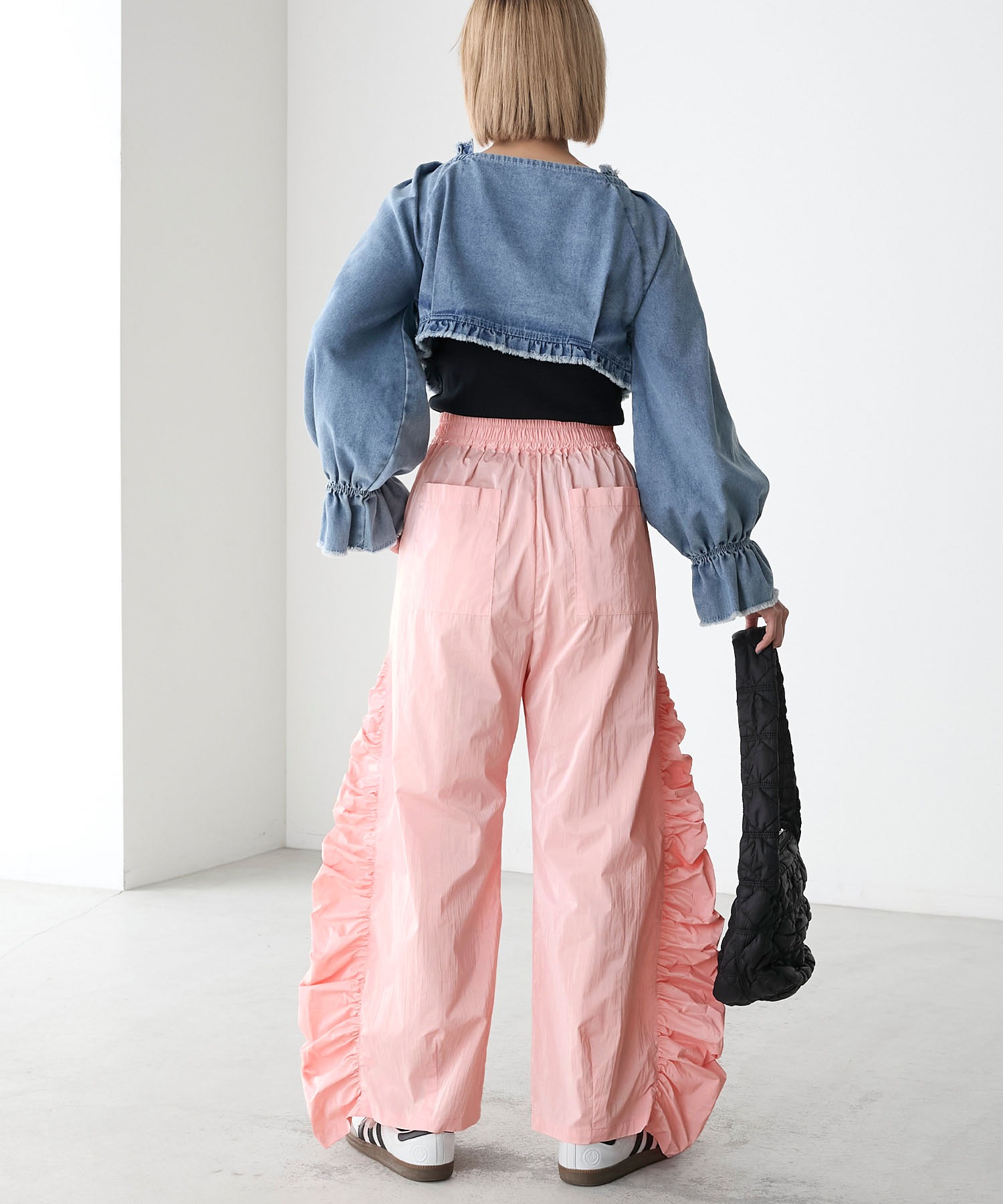 forksy.】サイドギャザーボリュームパンツ forksy.│MONO-MART