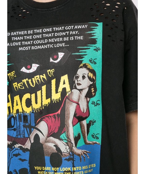 美品　Haculla ハキュラ Faces Motif Tシャツ M 黒 完売品 Haculla Hi. Bye. Tシャツ | ブラック | FARFETCH JP トップス
