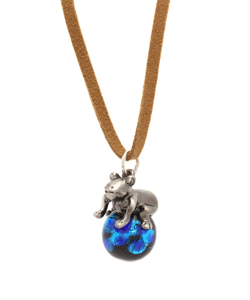 瑠璃色 蛍玉 ほたるだま 風水玉乗りアニマルネックレス Urban Tales Com