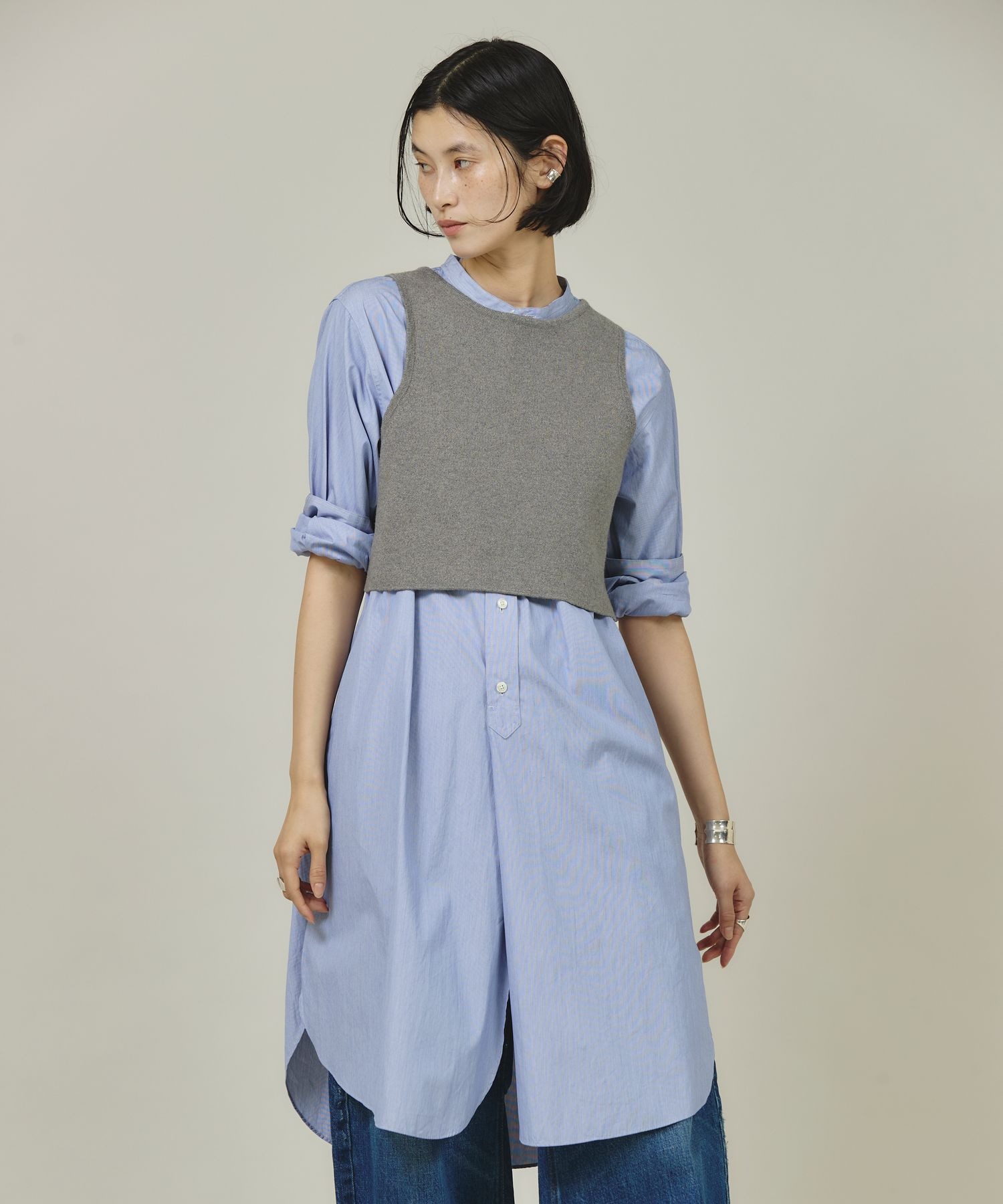 Curensology(カレンソロジー)/コットンショートタンクニット