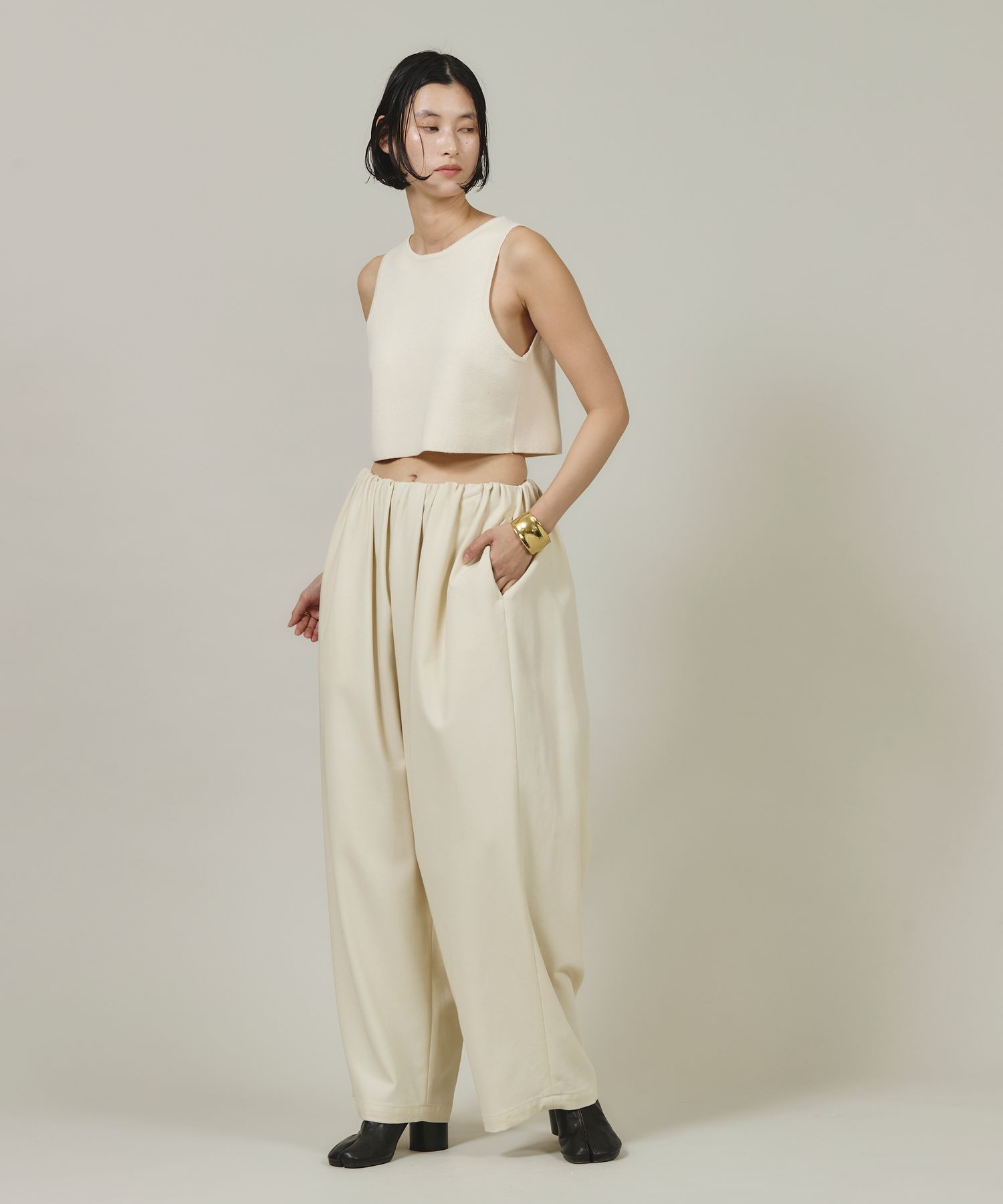 Curensology(カレンソロジー)/コットンショートタンクニット