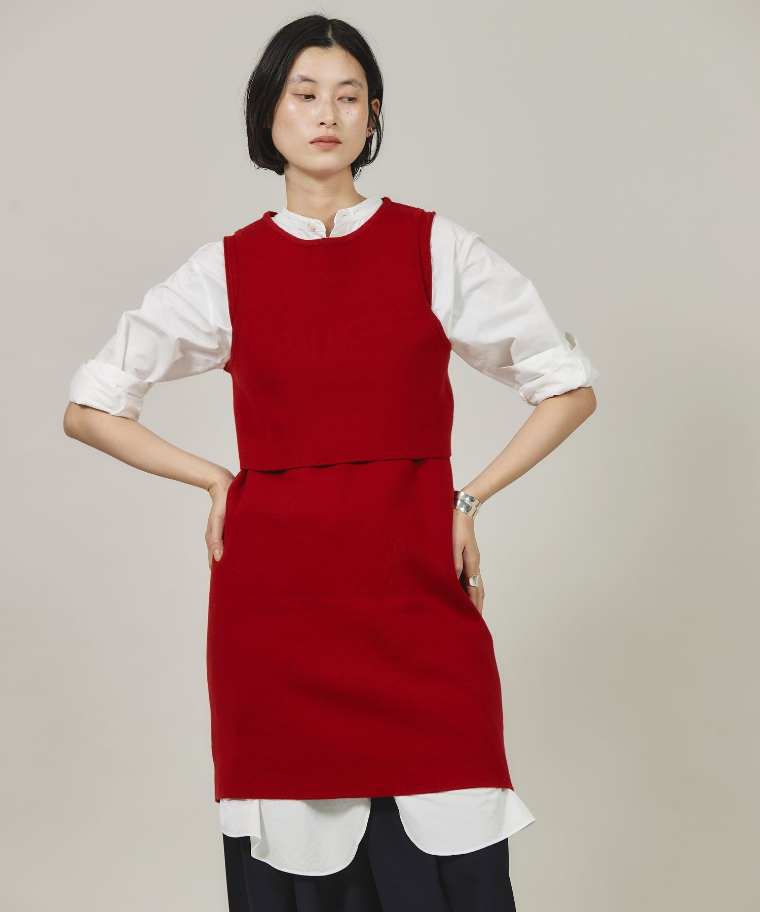 Curensology(カレンソロジー)/コットンショートタンクニット