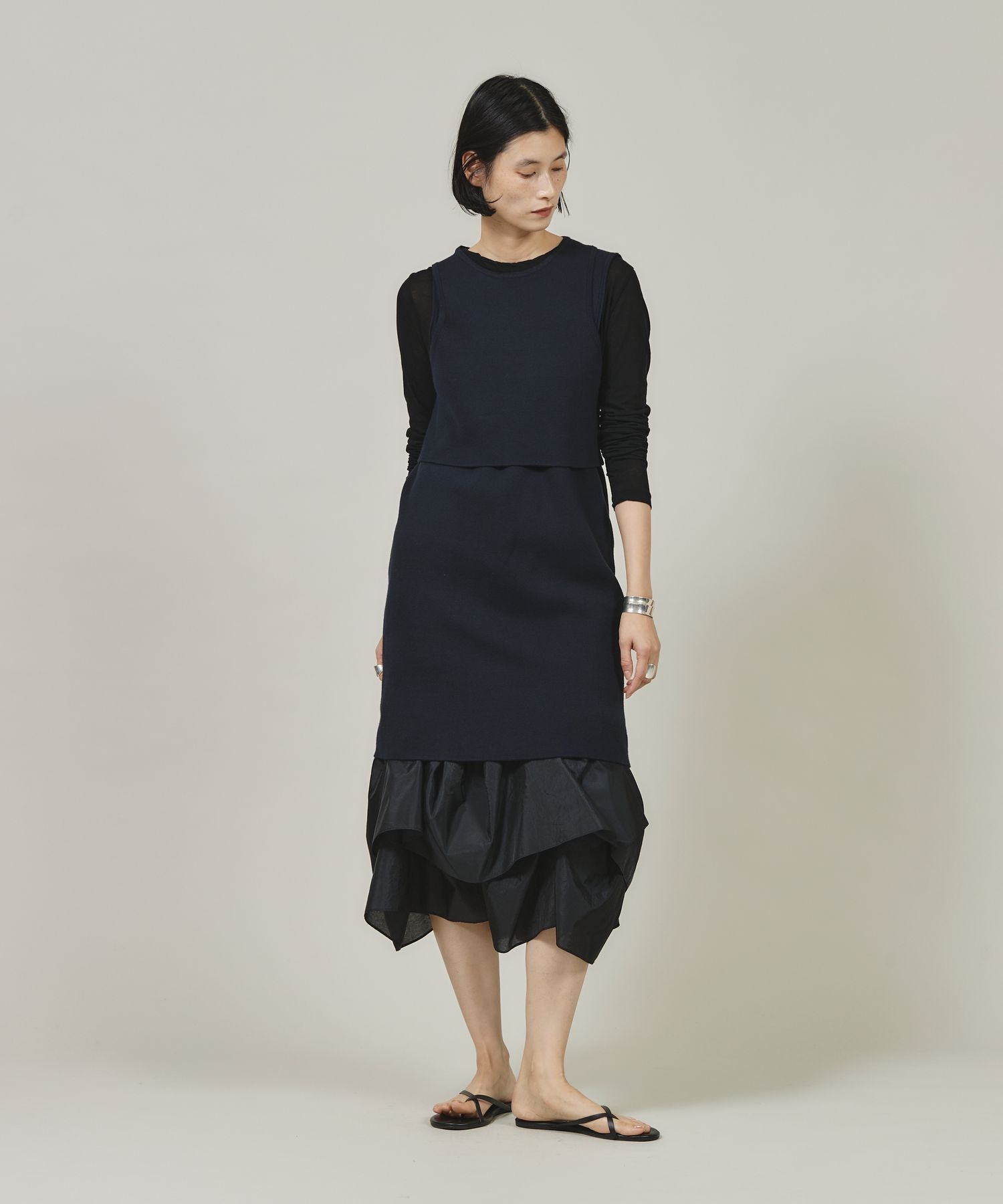 Curensology(カレンソロジー)/コットンショートタンクニット