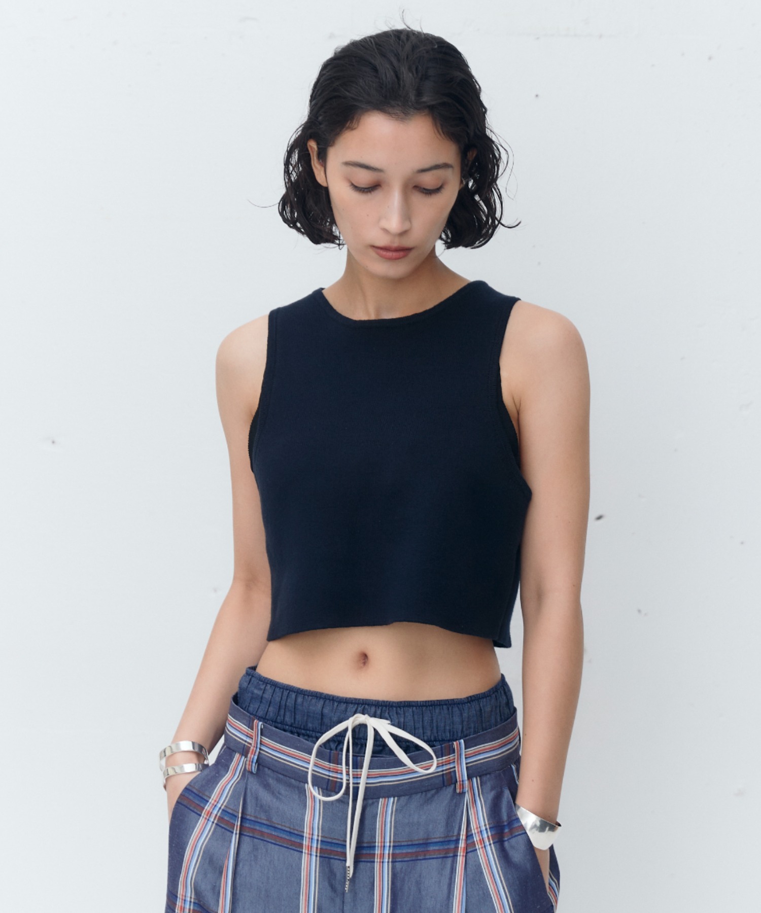 Curensology(カレンソロジー)/コットンショートタンクニット