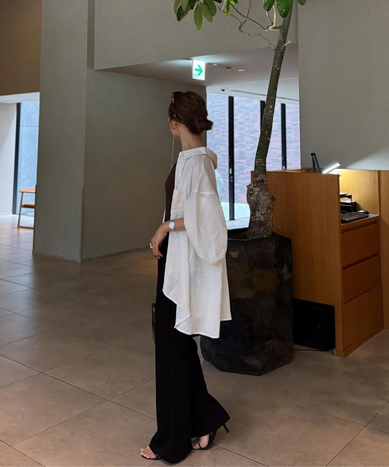 model：H159 着用サイズ：FREE