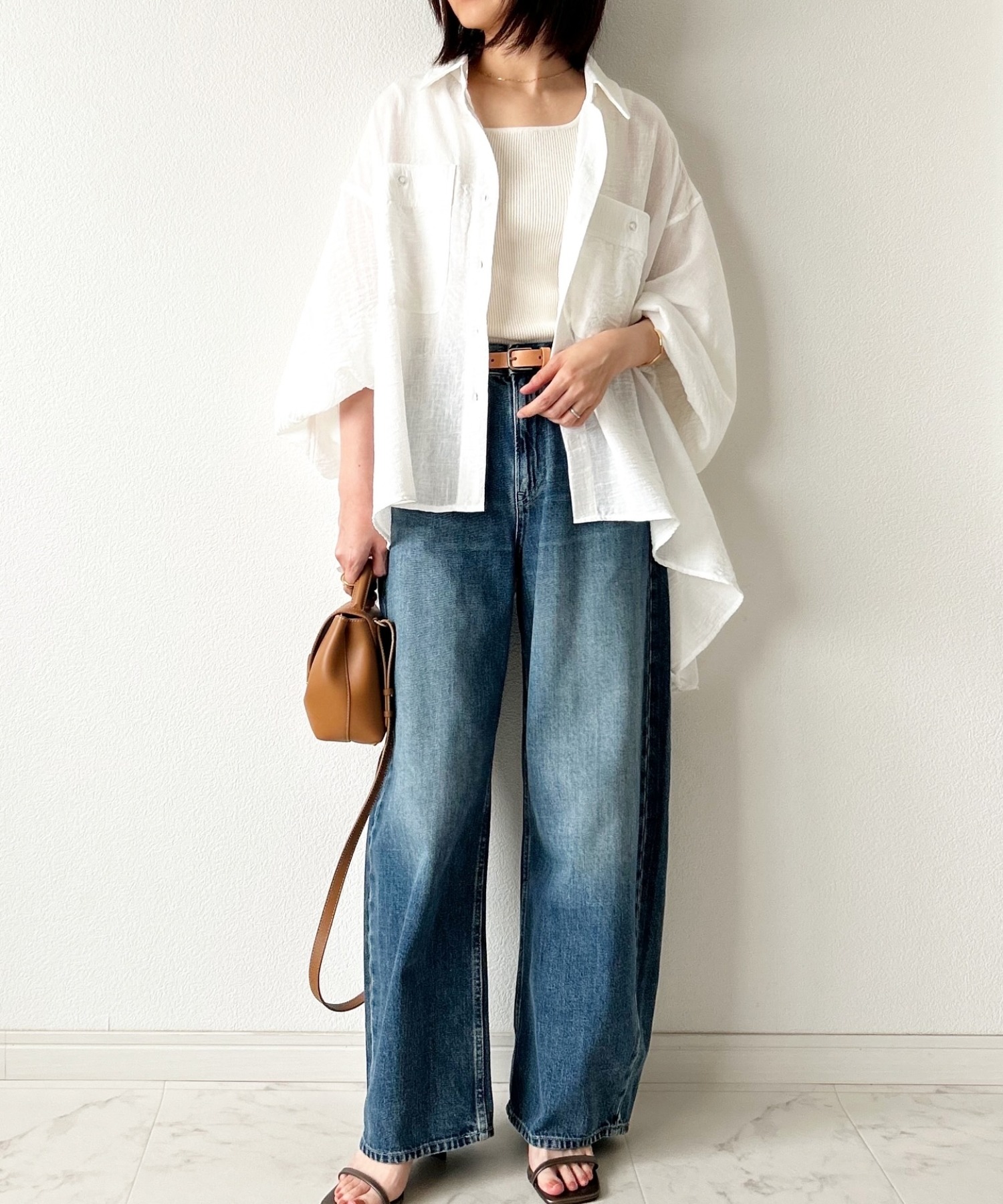 model：H157 着用サイズ：FREE
