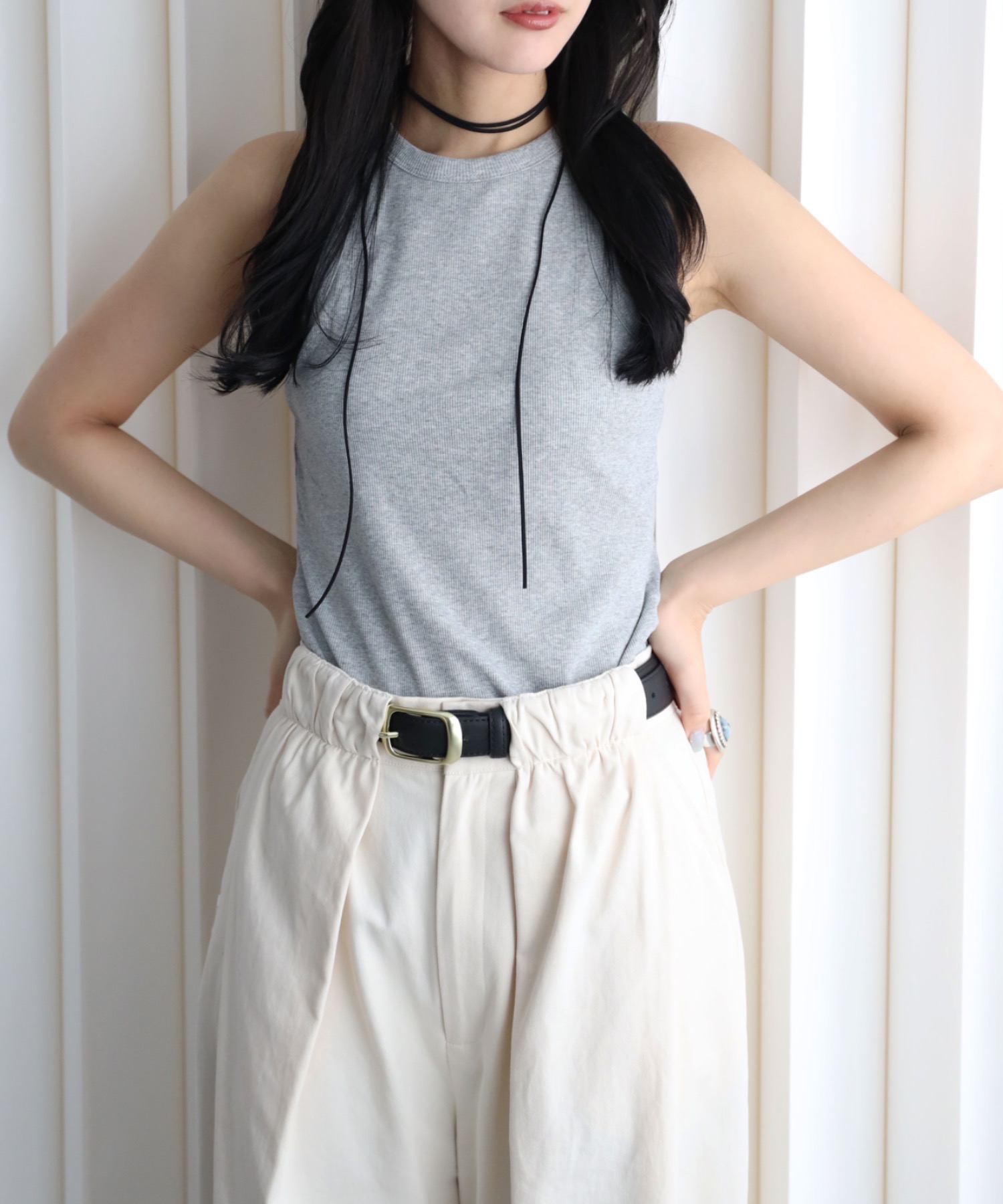 model：164cm. 着用サイズ：FREE