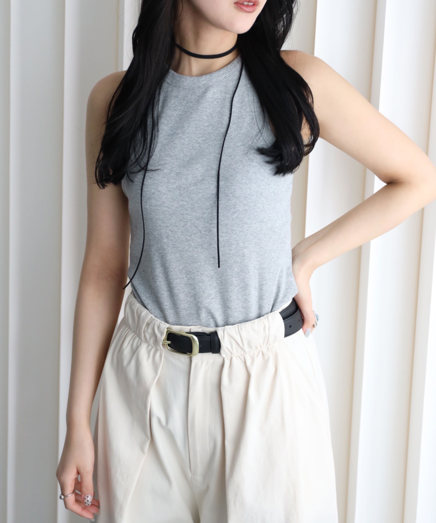 model：164cm. 着用サイズ：FREE