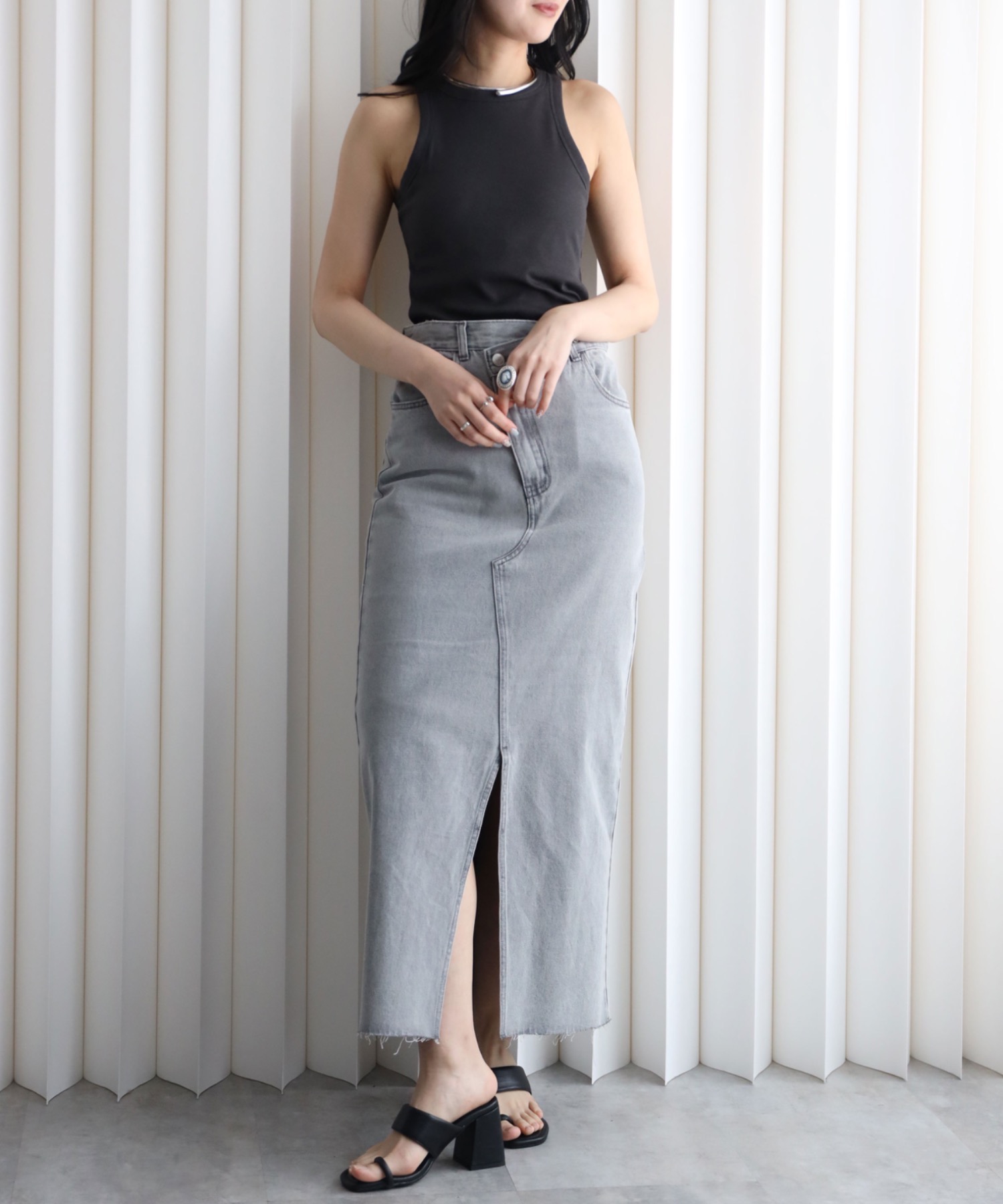 model：164cm. 着用サイズ：FREE