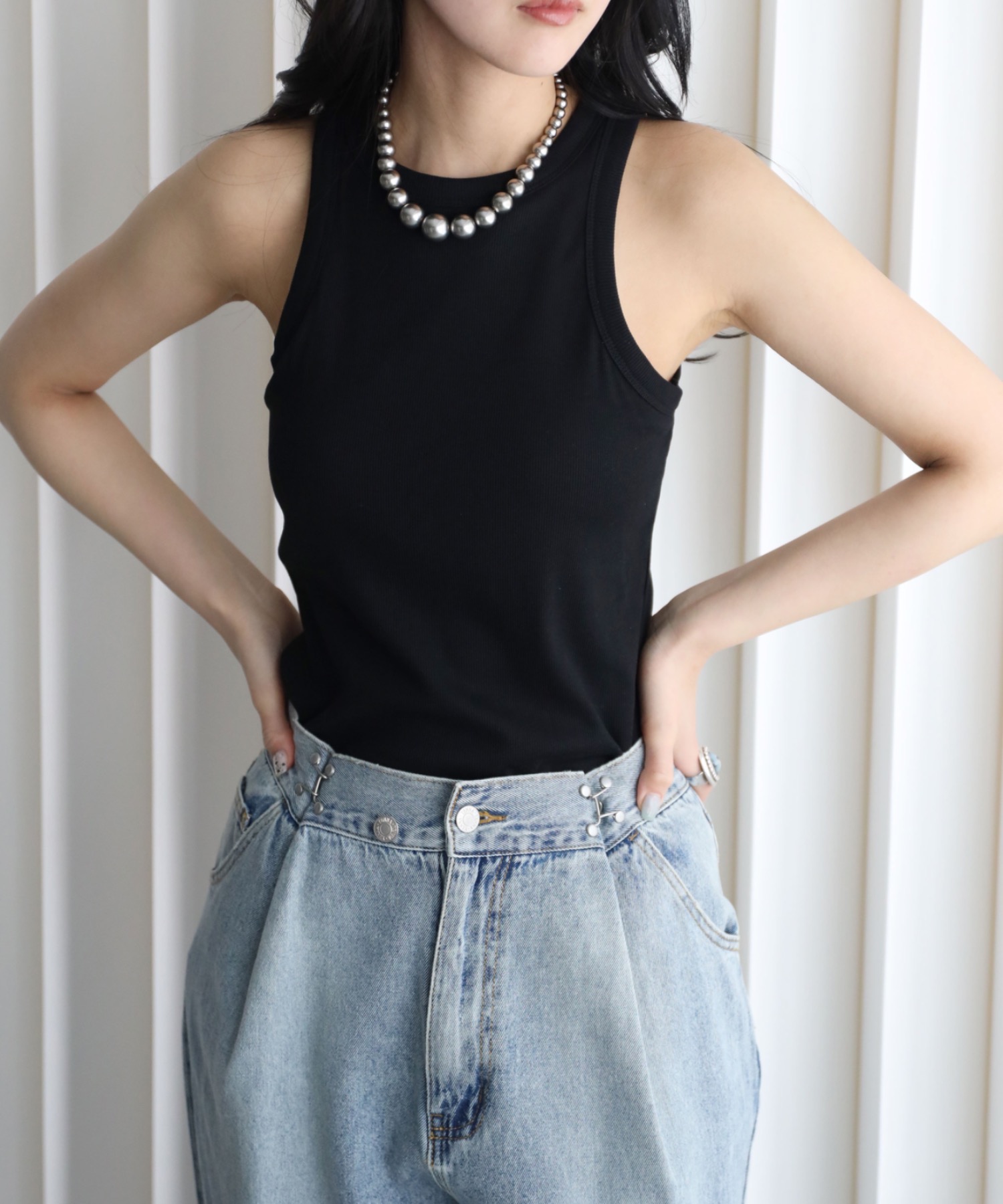 model：164cm. 着用サイズ：FREE