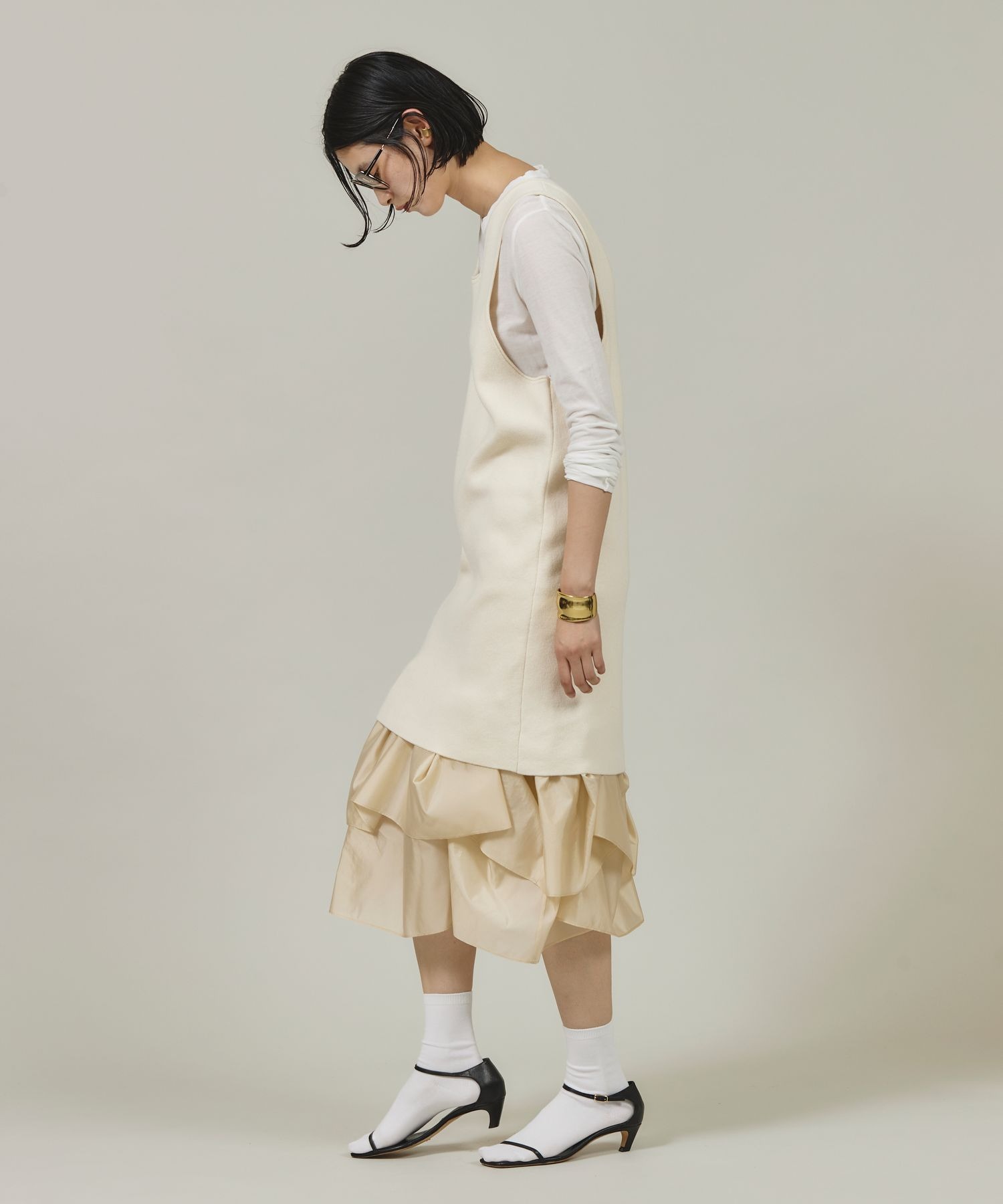 Curensology コットンロングタンクニット Curensology(カレンソロジー)/コットンロングタンクニット