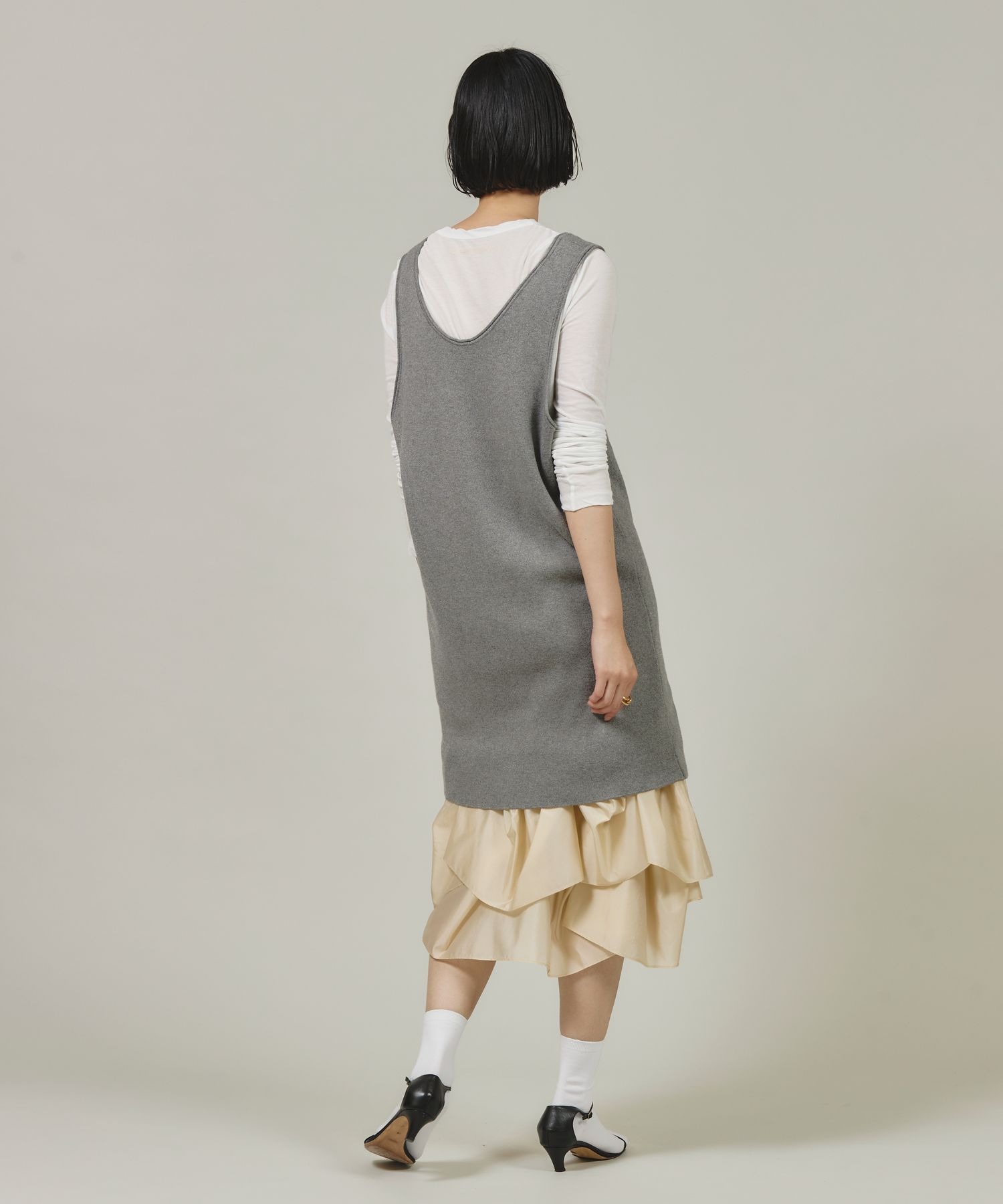 Curensology コットンロングタンクニット Curensology(カレンソロジー)/コットンロングタンクニット