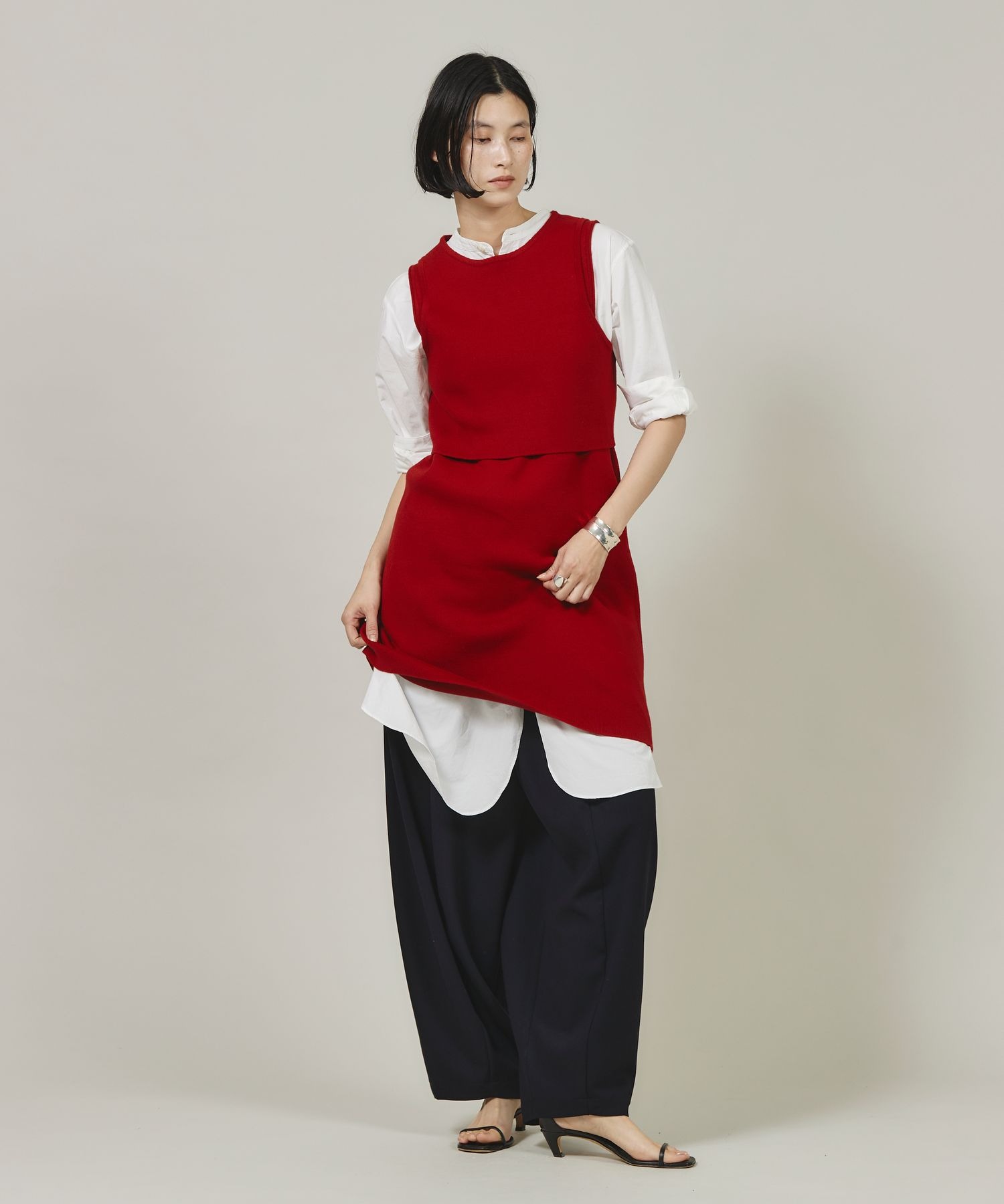 Curensology コットンロングタンクニット カレンソロジー コットンロングタンクニット カレンソロジー コットン