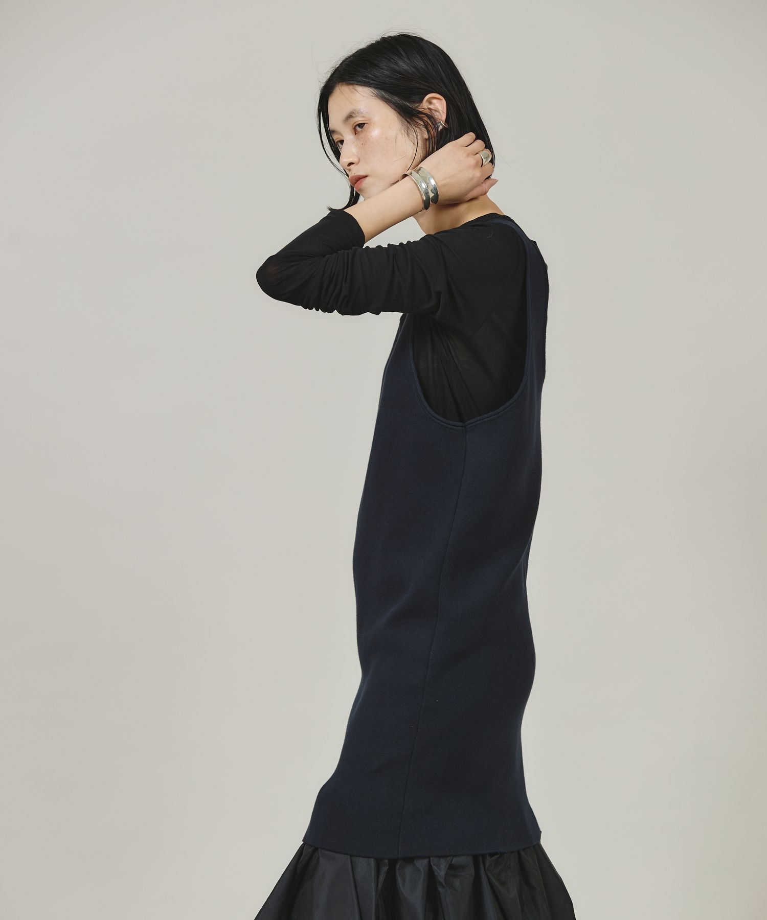 Curensology(カレンソロジー)/コットンロングタンクニット