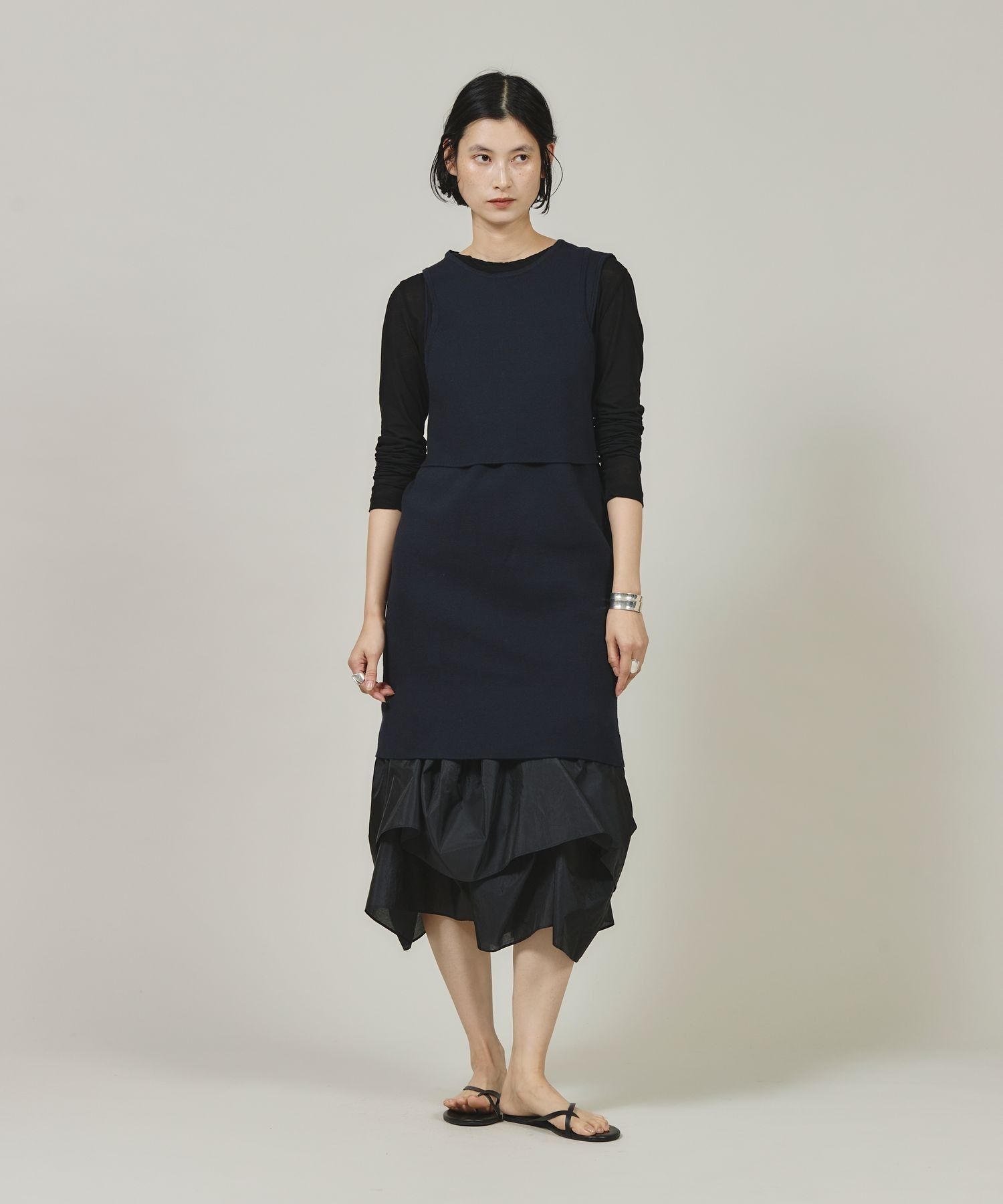 Curensology(カレンソロジー)/コットンロングタンクニット