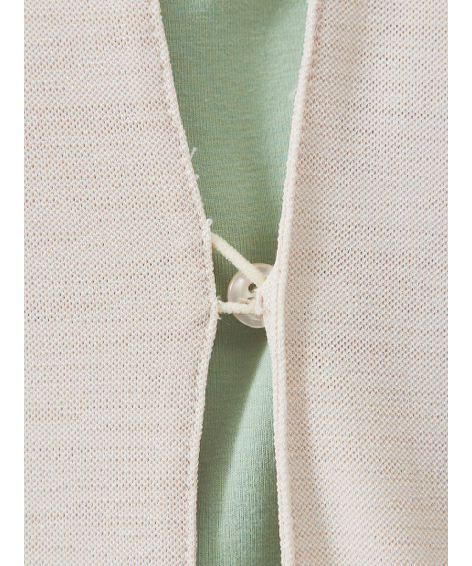 【定番/シアー素材】ストレッチ カノコ ワンボタン カーディガン