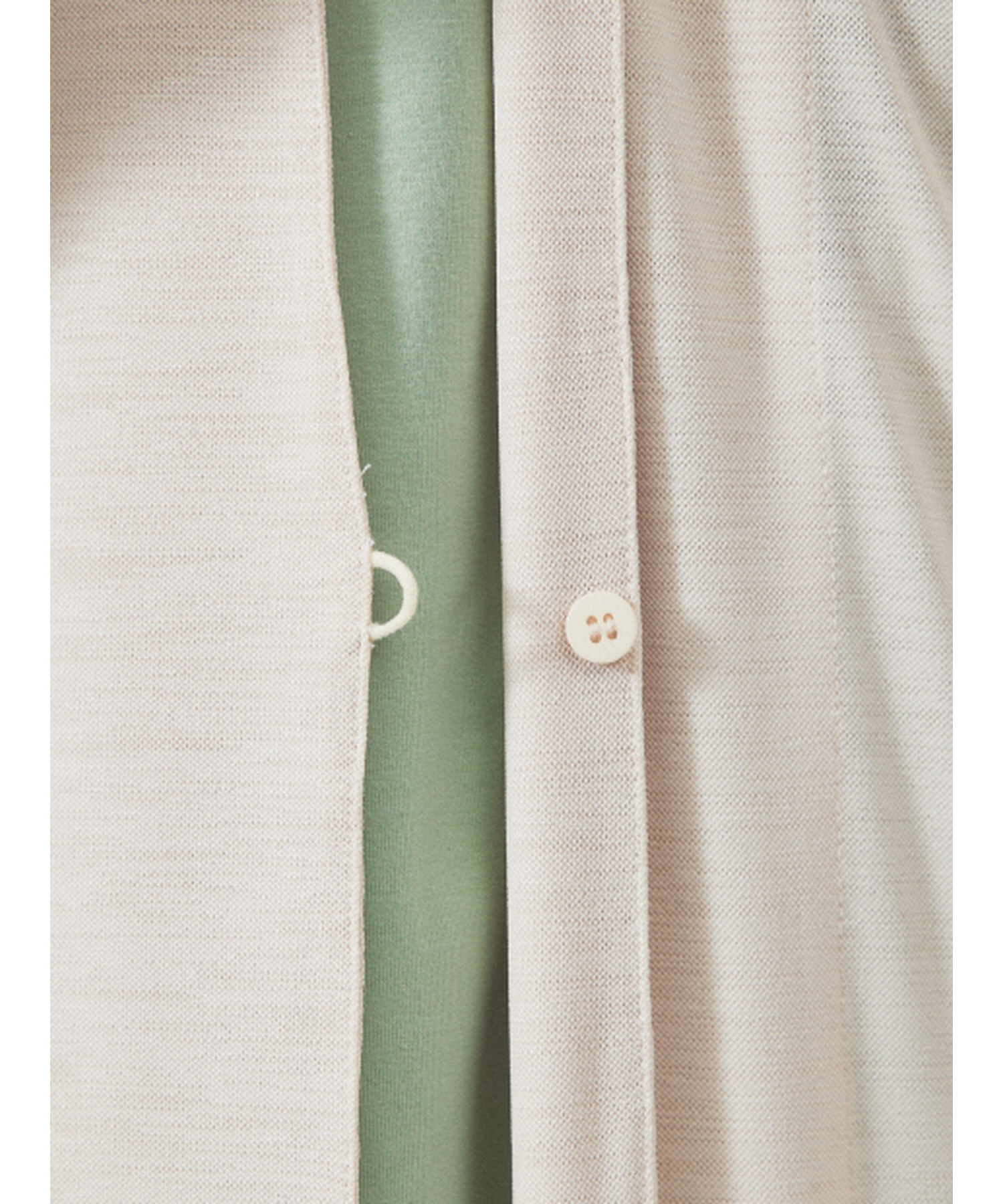 【定番/シアー素材】ストレッチ カノコ ワンボタン カーディガン