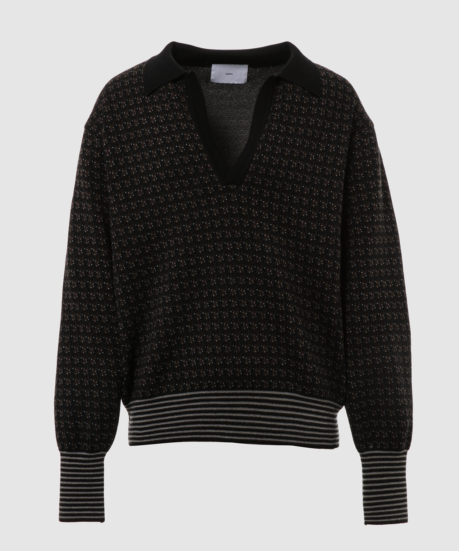 JACQUARD KNIT POLO — жаккардовая вязаная поло