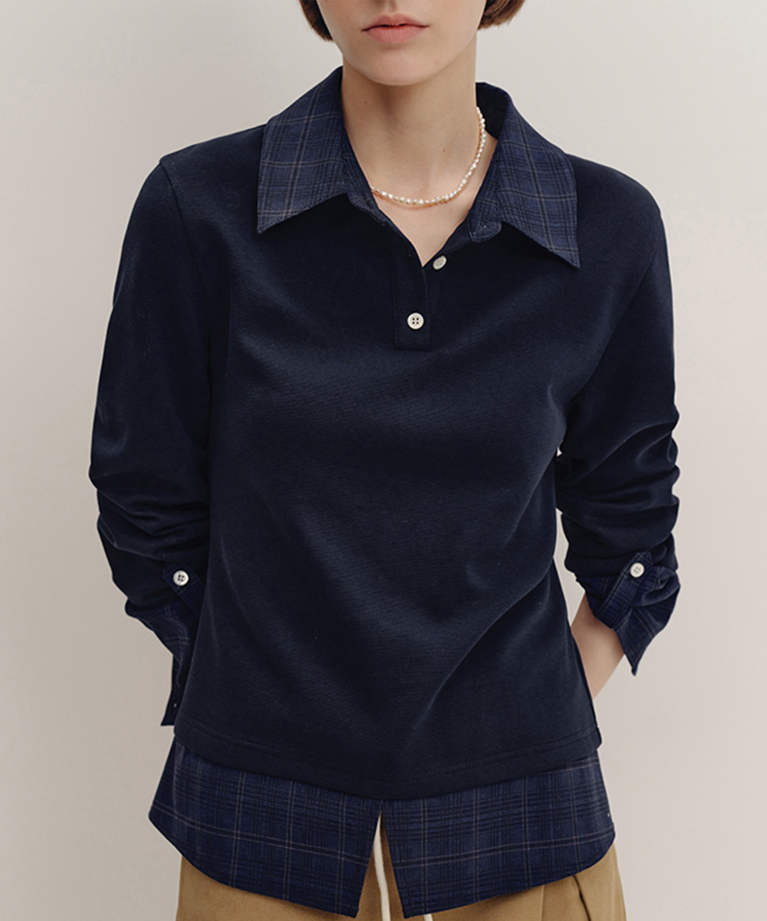 レイヤードデザイン ニットトップス FD24S341【Fano Studios