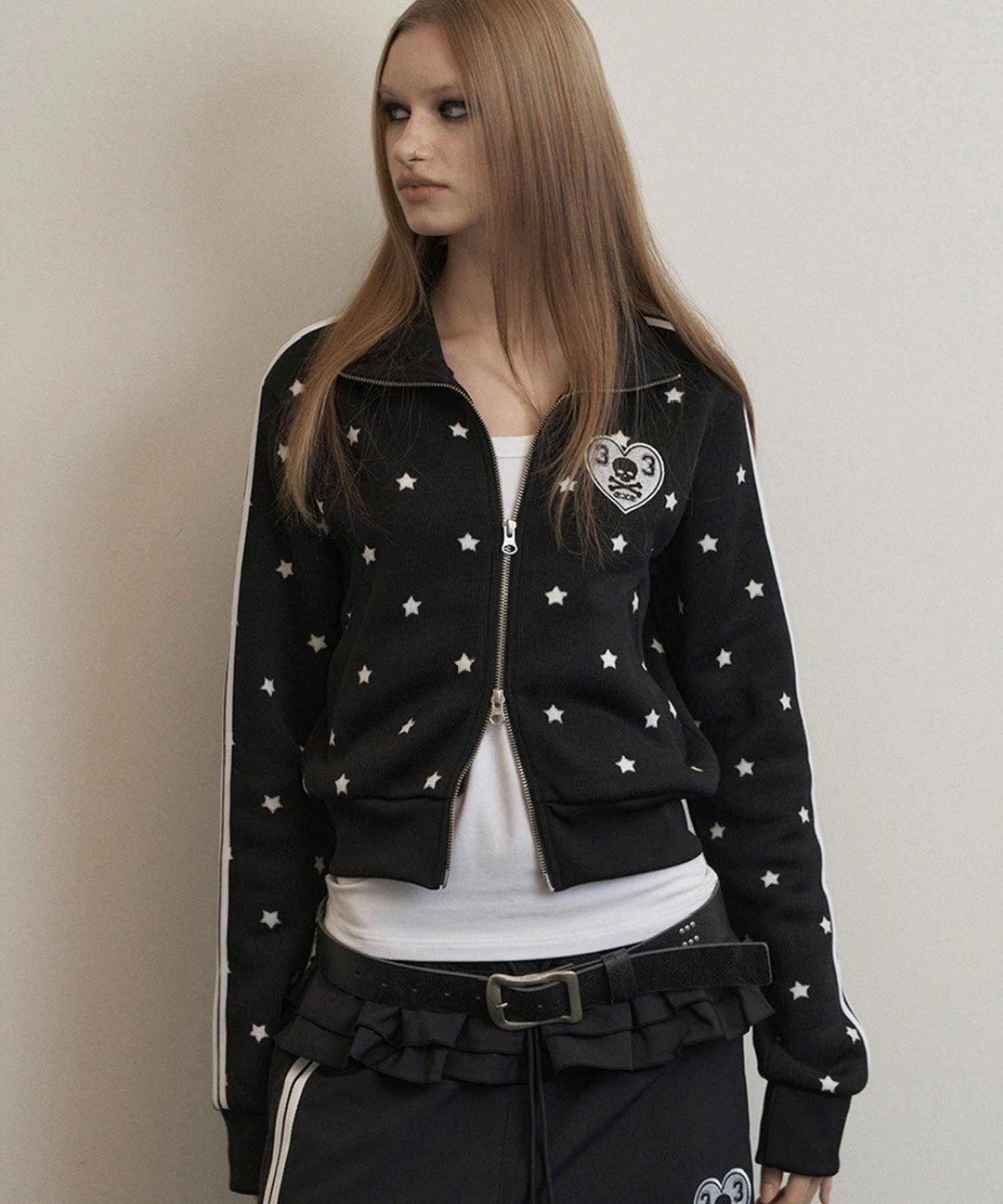 setupexe ハートワッペン スタートラックジャケット パーカー A'GEM/9 × .kom 『SETUPEXE/セットアップイーエックスイー』 STAR