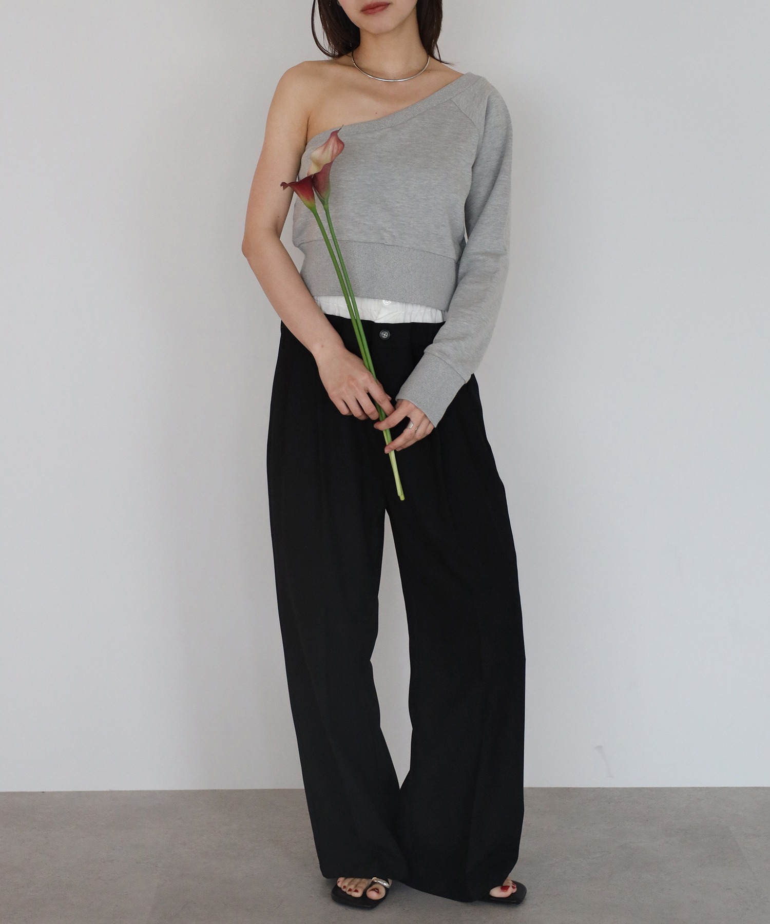 model：H163 着用サイズ：FREE