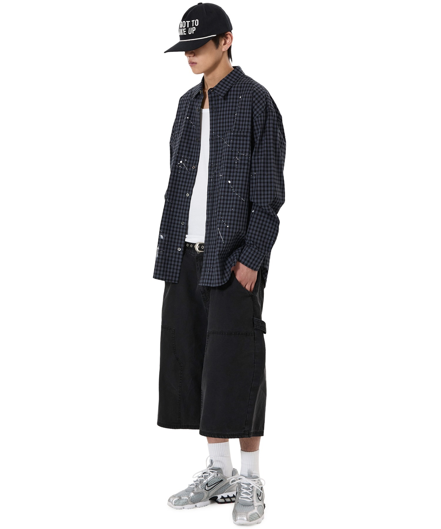 OY/オーワイ』SPLATTERED CHECK SHIRT/スプラッタードチェック シャツ