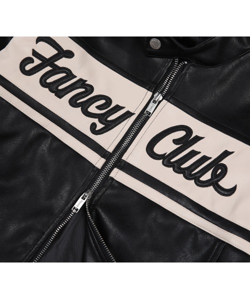 NASTY FANCY CLUB バイククロップPU JKT A'GEM/9 × .kom『 FANCY CLUB/ファンシークラブ』BIKE CROP