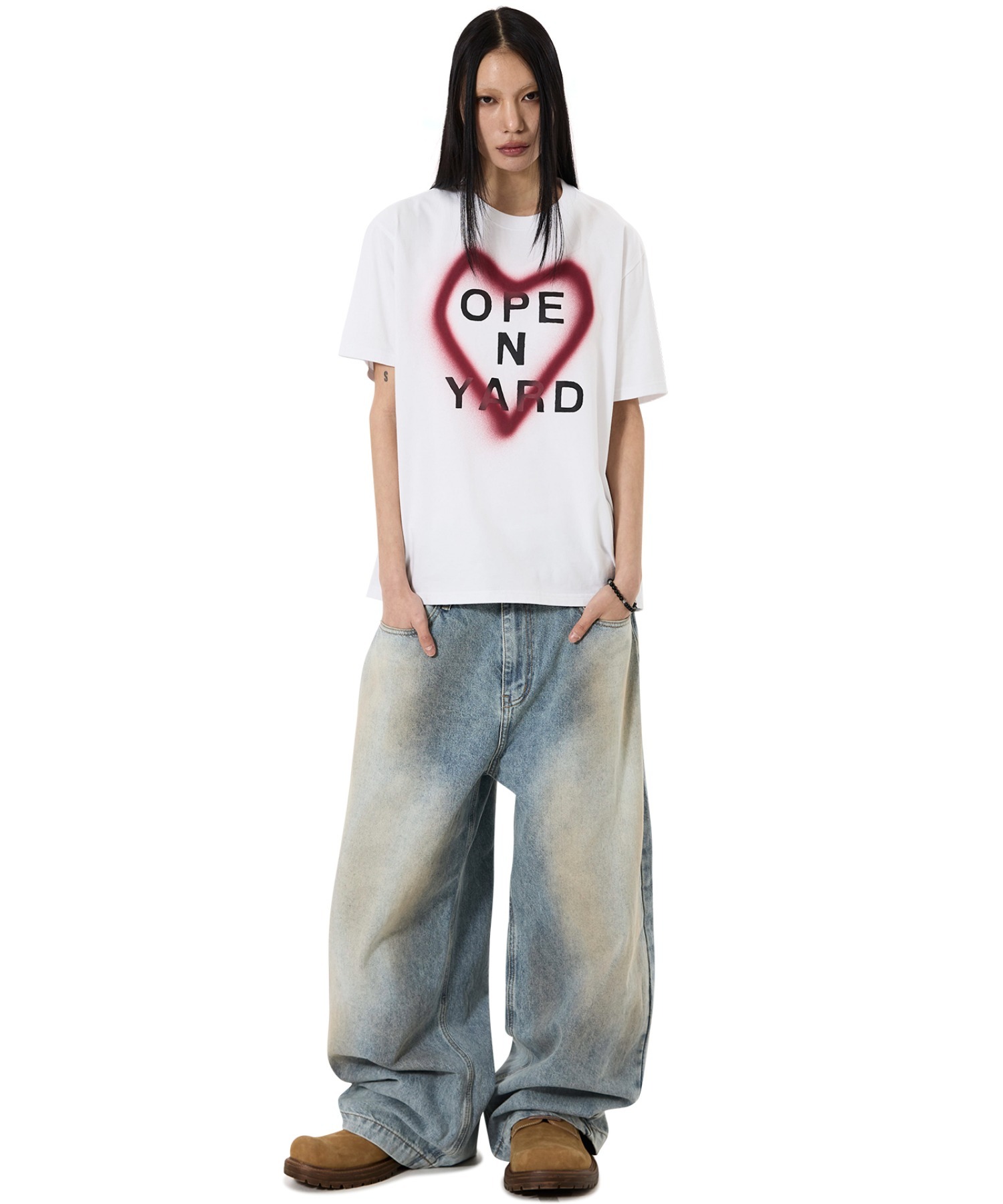 OY/オーワイ』SPRAY HEART TEE/スプレーハートTシャツ OY│A'GEM/9