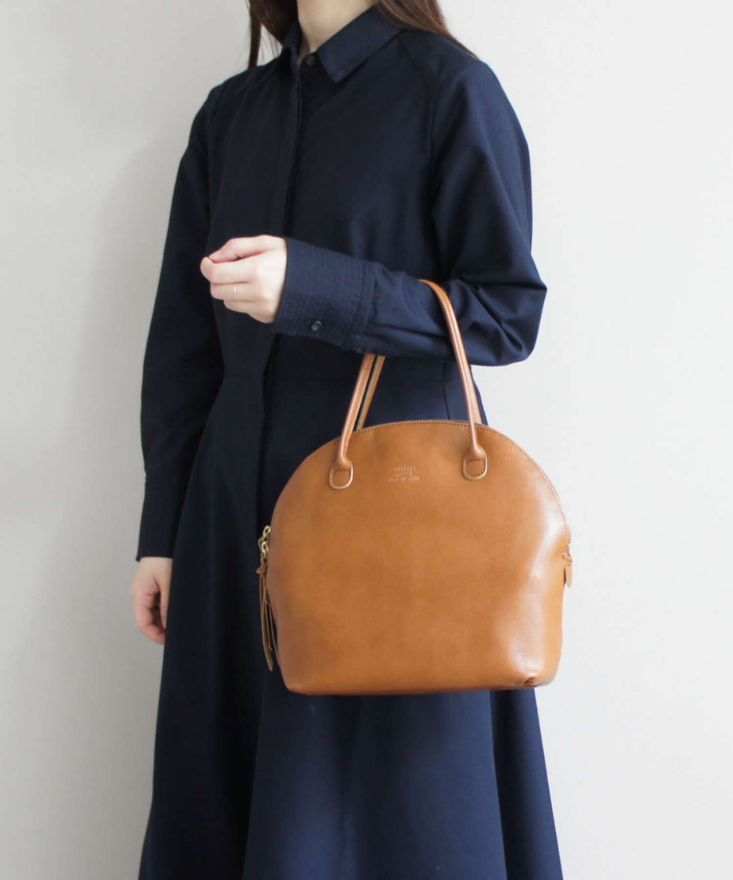 LIGHT LEATHER BOSTON/M/トート