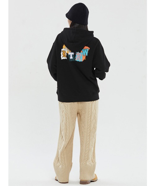 ROMANTIC CROWN パーカー フーディー ブラック unisex A'GEM/9 × .kom 『ROMANTIC CROWN/ロマンティック クラウン