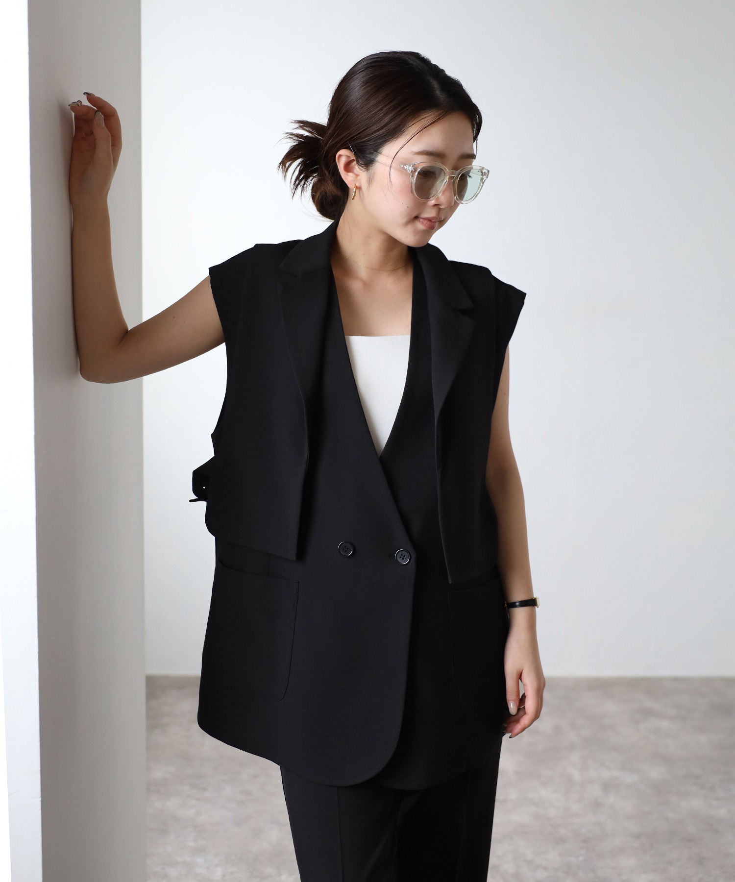 model：H160 着用サイズ：FREE